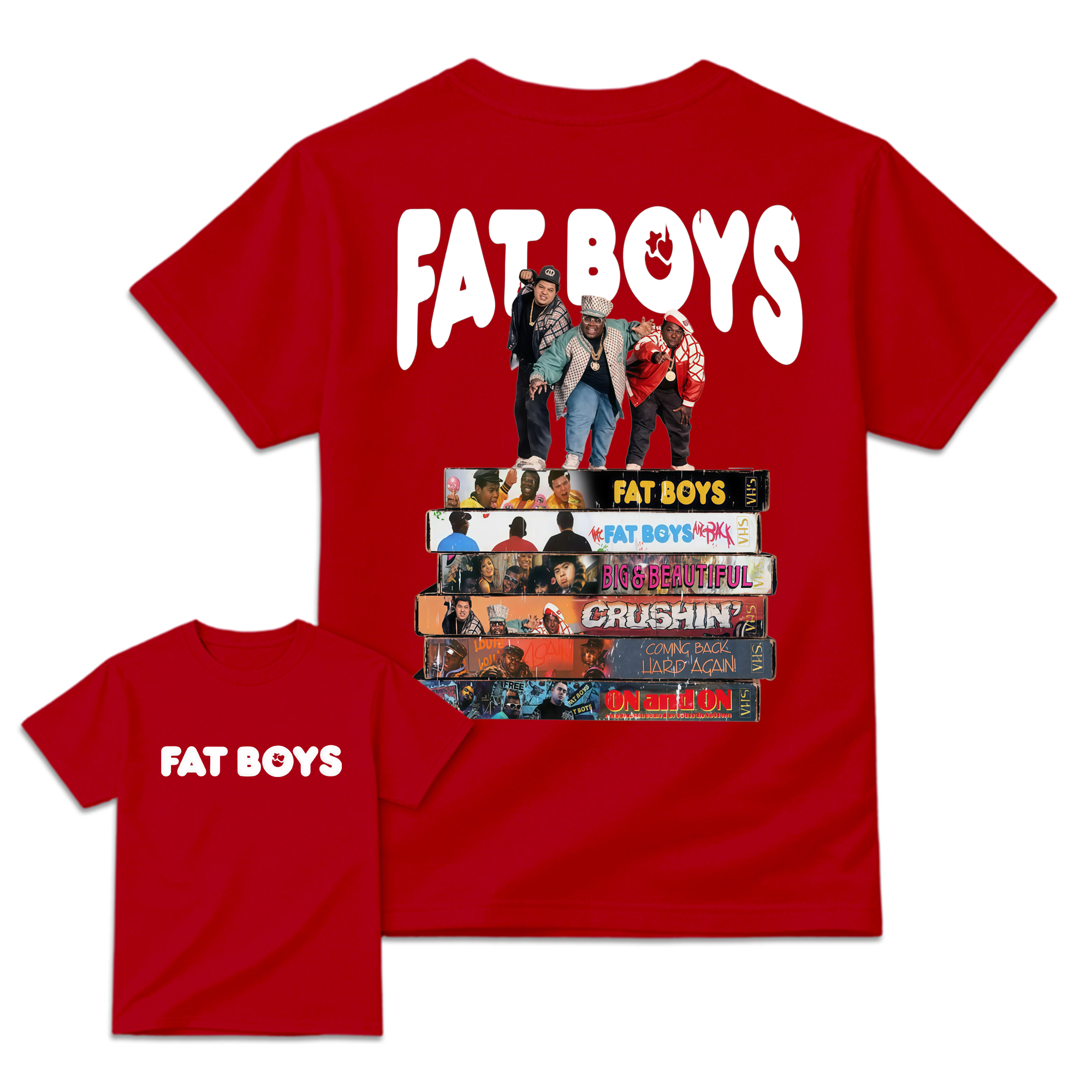 Vintage FAT B0YS Album T-Shirt, Graphic Hip Hop Music Band Shirt