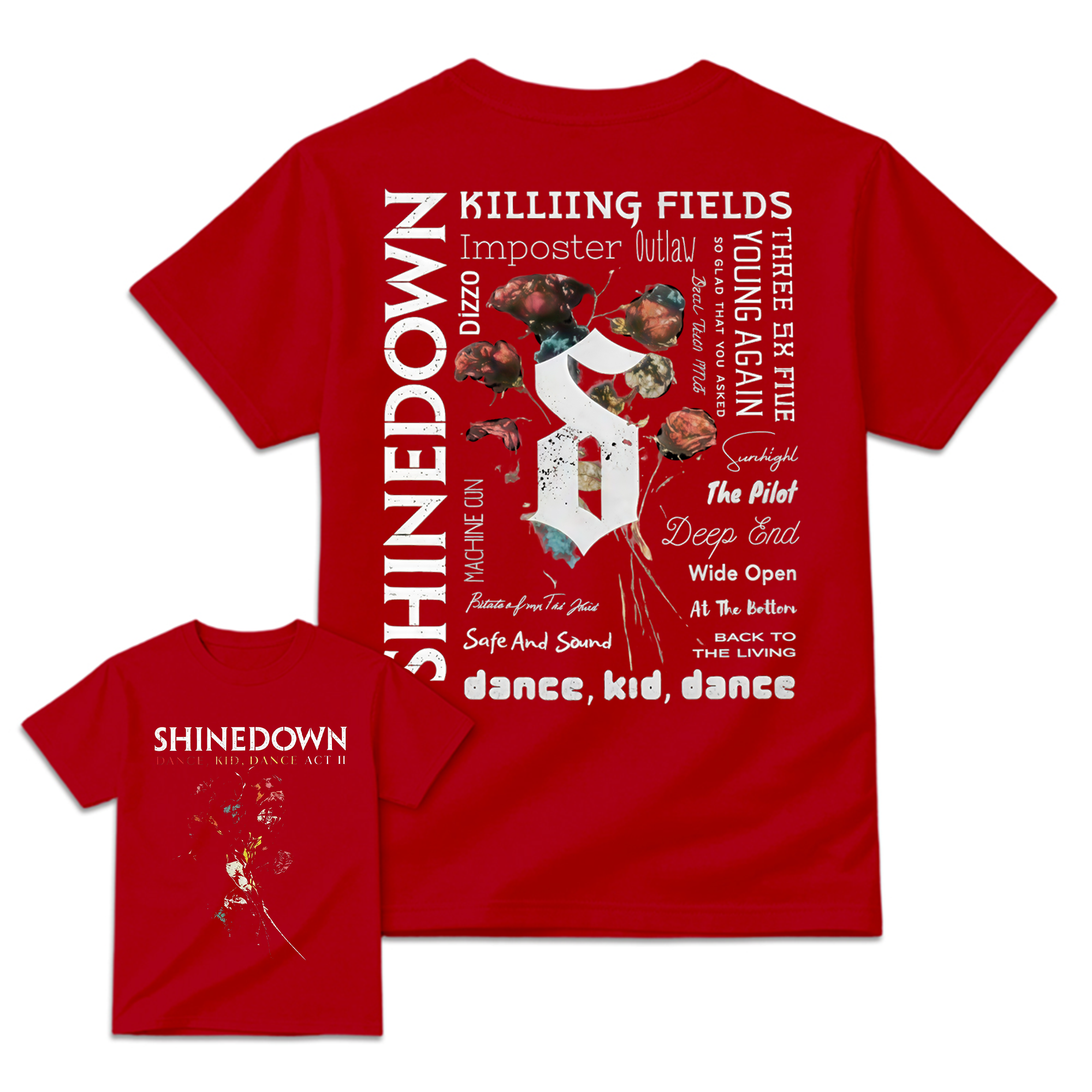 Shined0wn Dance Kid Dance Act II Rock Concert T-Shirt