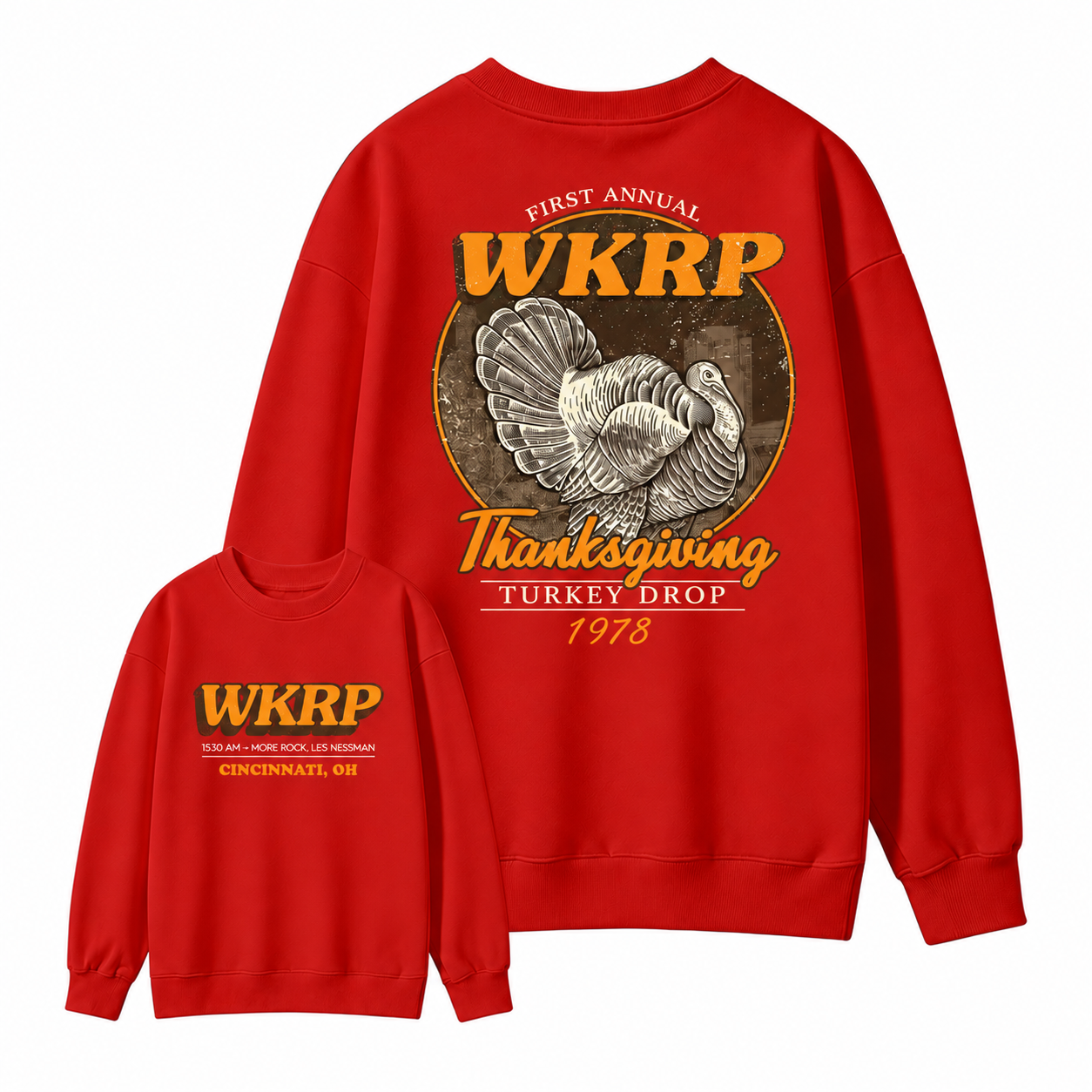 First Annual Turkey Drop Two Sides T-shirt, Thanksgiving Vintage Tee, Graphic Streetwear Tee