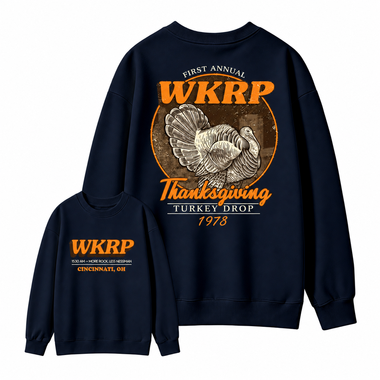 First Annual Turkey Drop Two Sides T-shirt, Thanksgiving Vintage Tee, Graphic Streetwear Tee