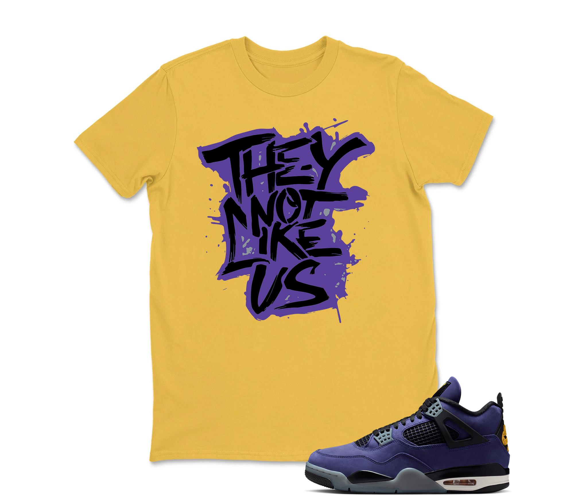 They Not Like US Sneaker Shirt Black to Match Jordan 4 Imperial Purple