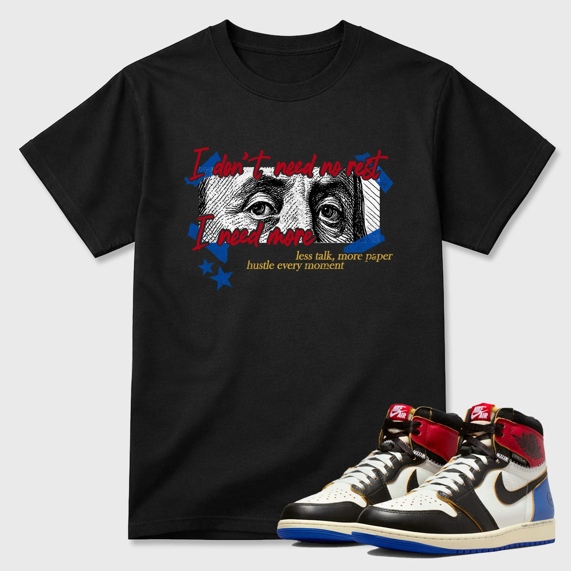 I Need More Sneaker Tees - Air Jordan 1 Union x Fragment