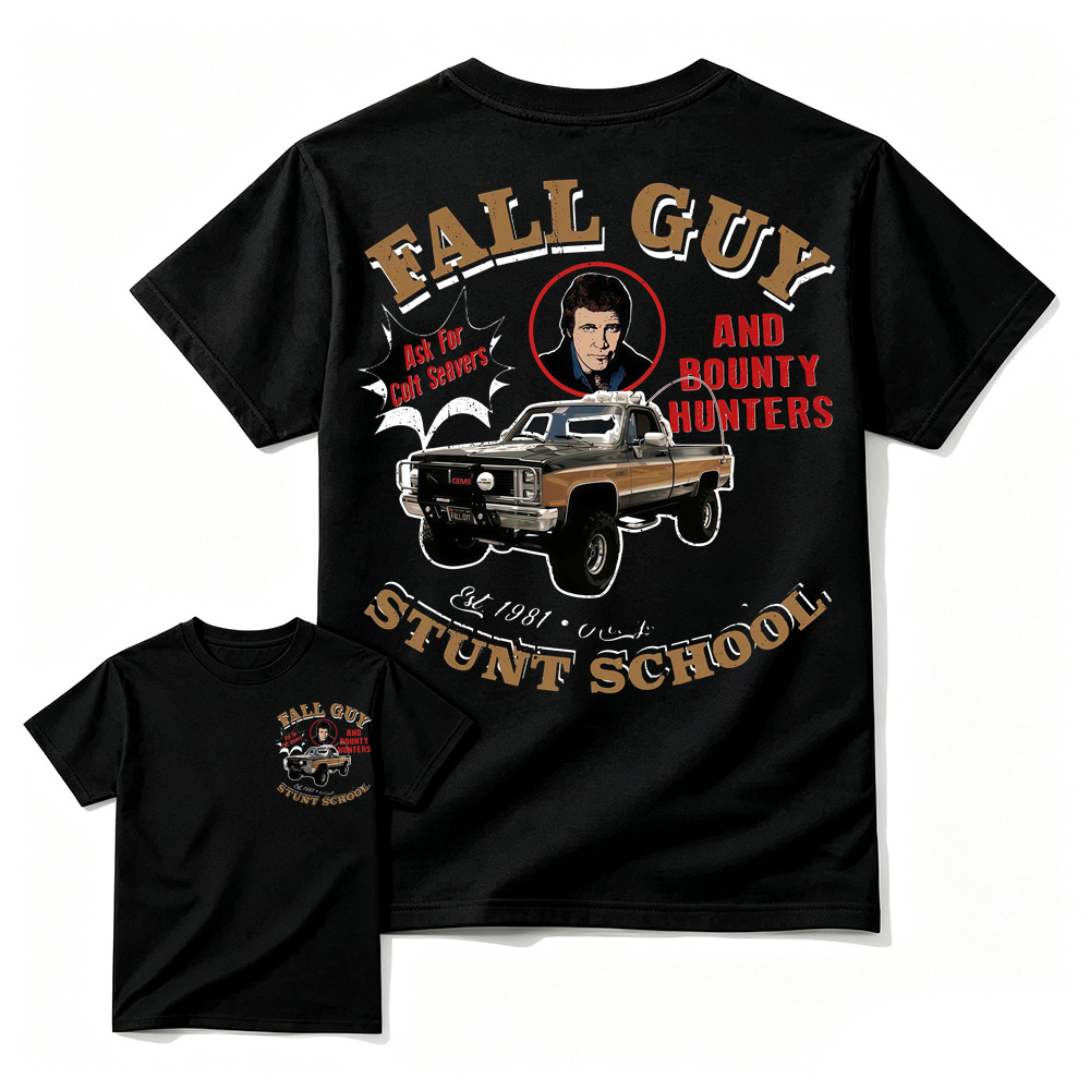 Classic Stuntman Film Graphic Tee, Retro 80s Action Movie T-Shirt