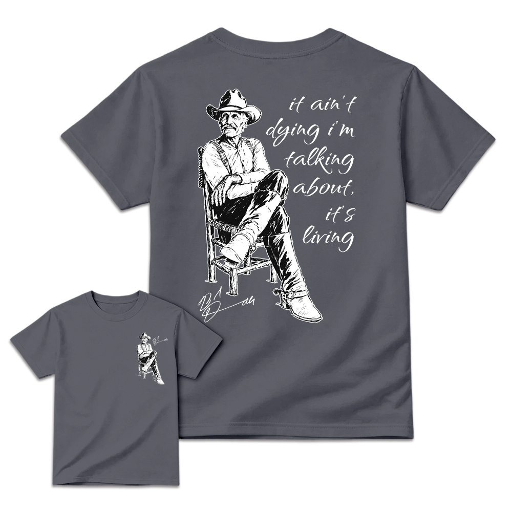 Vintage Western Movie Shirt, Front Back Print Sand Unisex Top