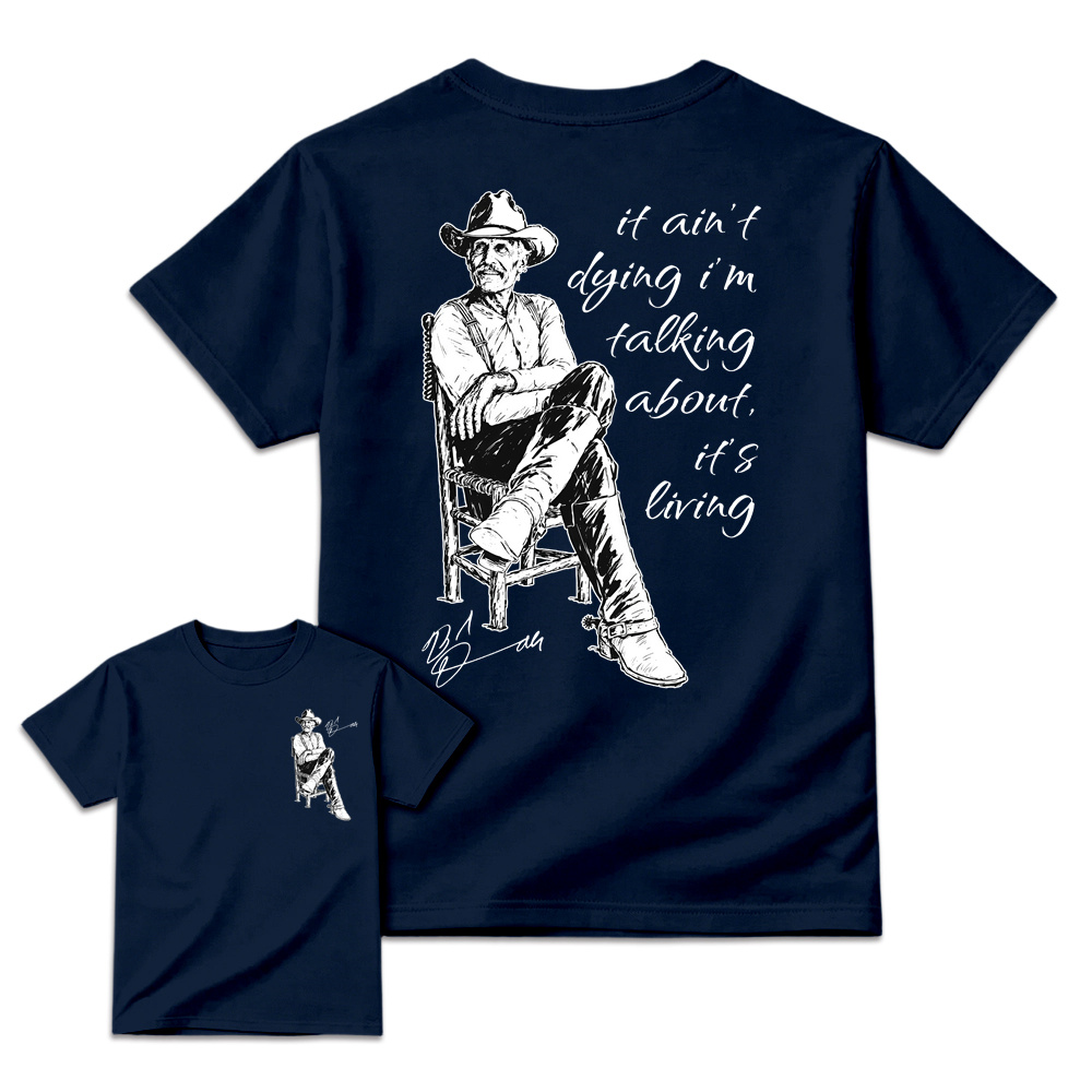 Vintage Western Movie Shirt, Front Back Print Sand Unisex Top