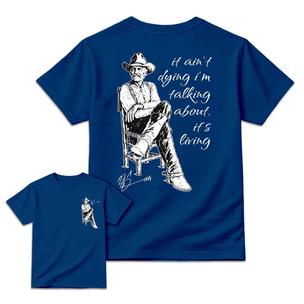 Vintage Western Movie Shirt, Front Back Print Sand Unisex Top