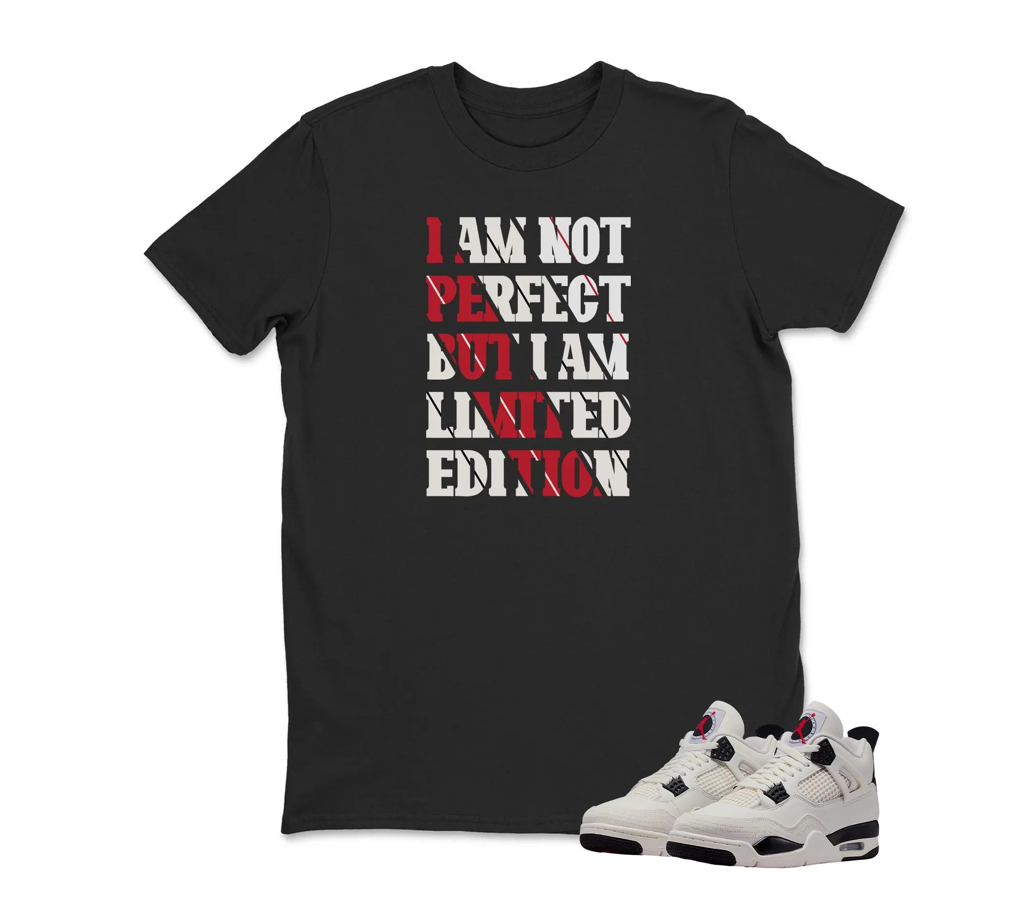 I am Not Perfect Sneaker Tee To Match Retro Jordan 4 Flight Club