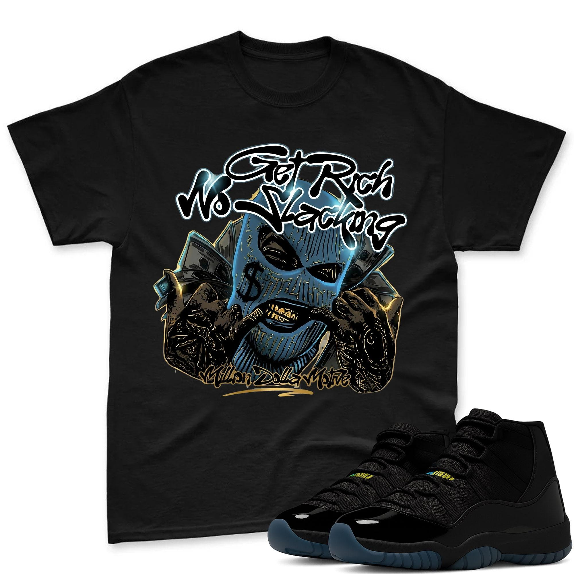 GET RICH! Sneaker Tees To Match Jordan 11 Gamma