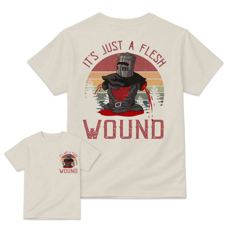 It's just a flesh wound Graphic Movie Shirt, Black Knight Quote Tee