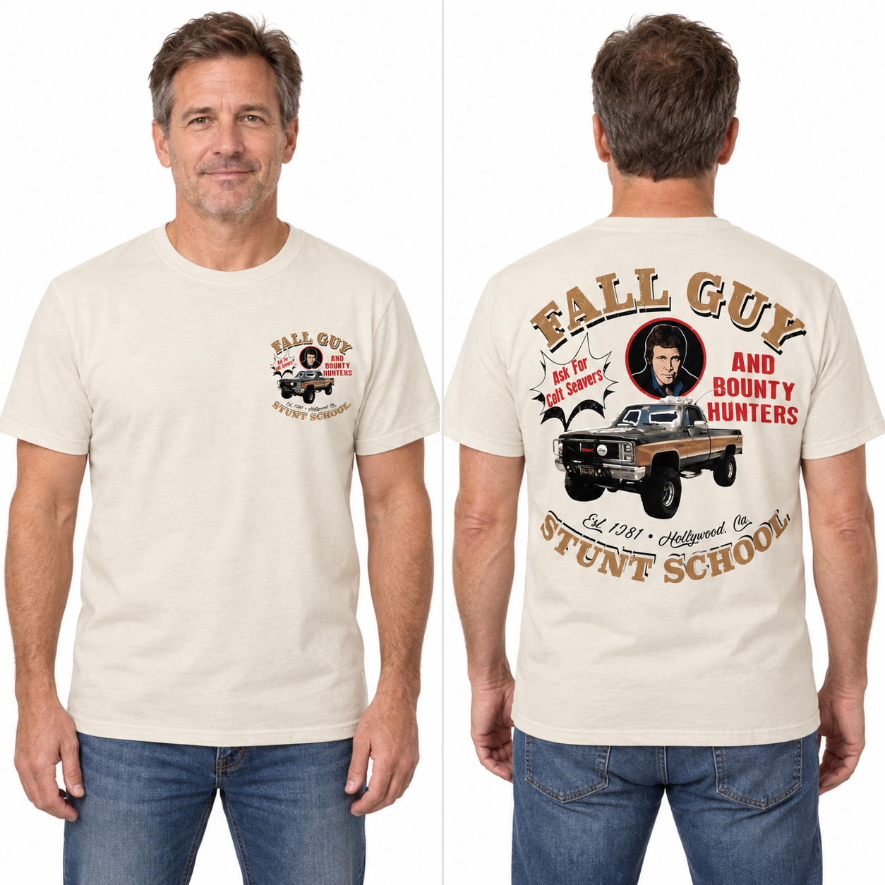 Classic Stuntman Film Graphic Tee, Retro 80s Action Movie T-Shirt