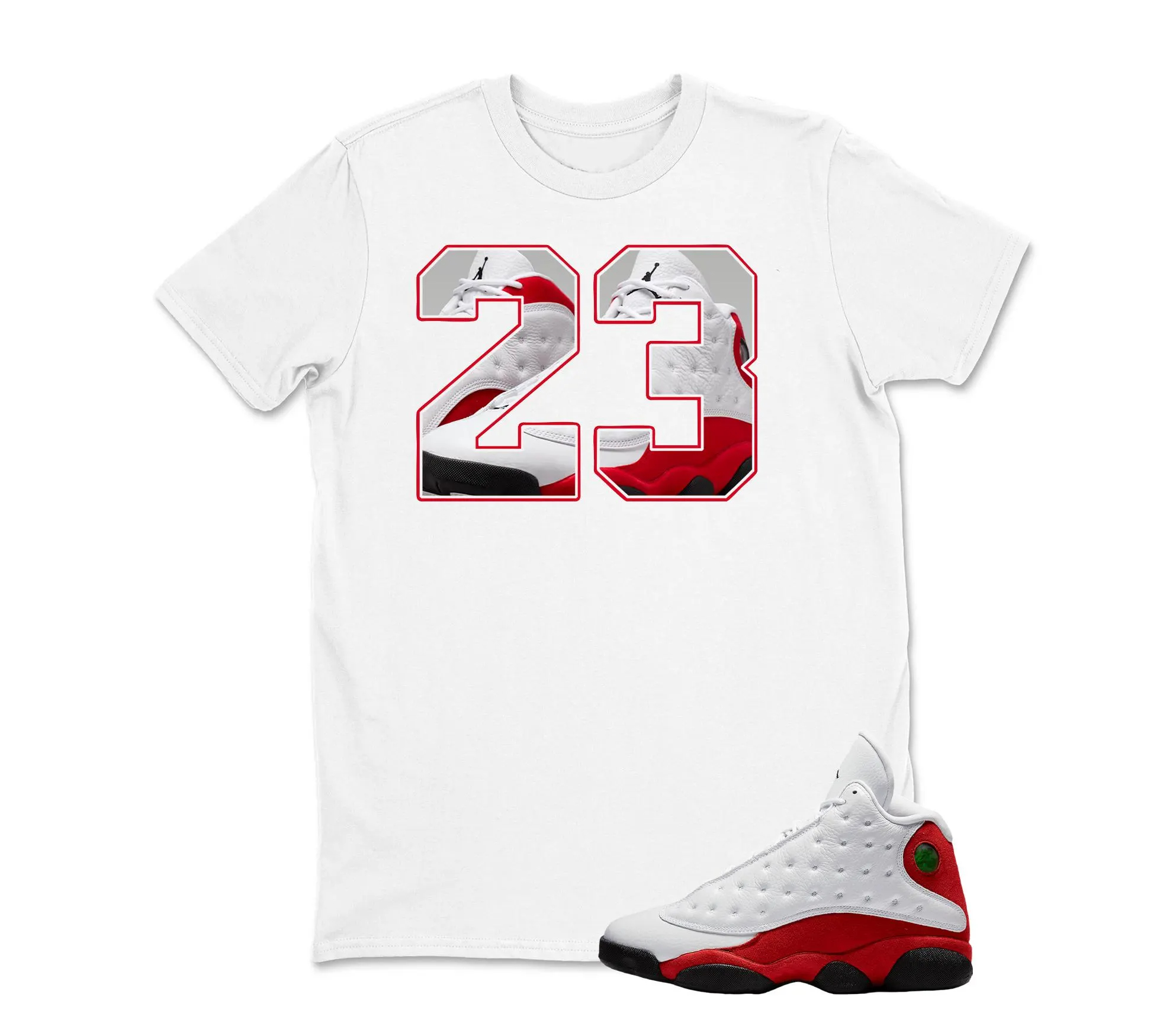 Number 23 Sneaker Shirt To Match AJ 13 Chicago