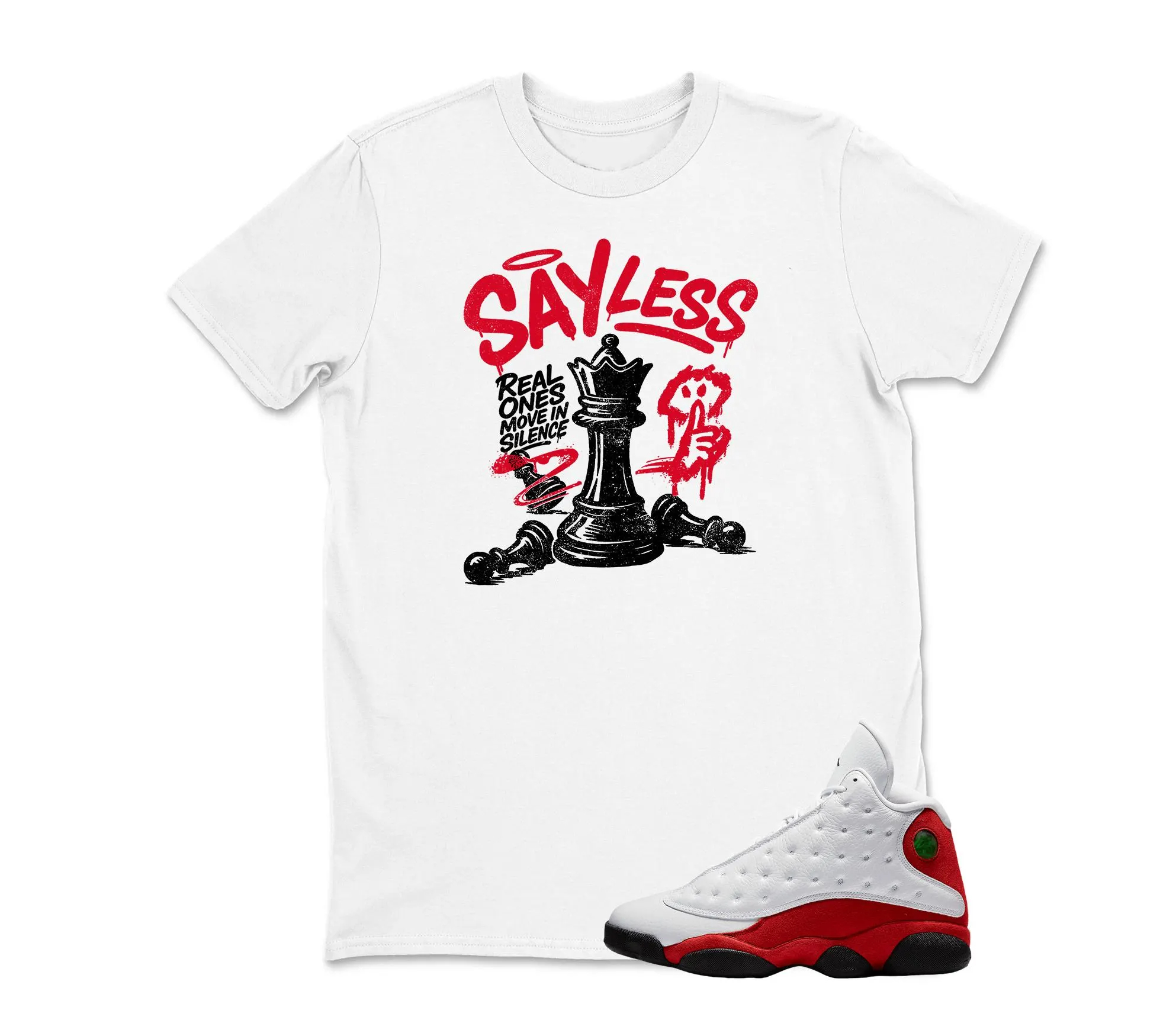 Sayless Sneaker Shirt To Match AJ 13 Chicago