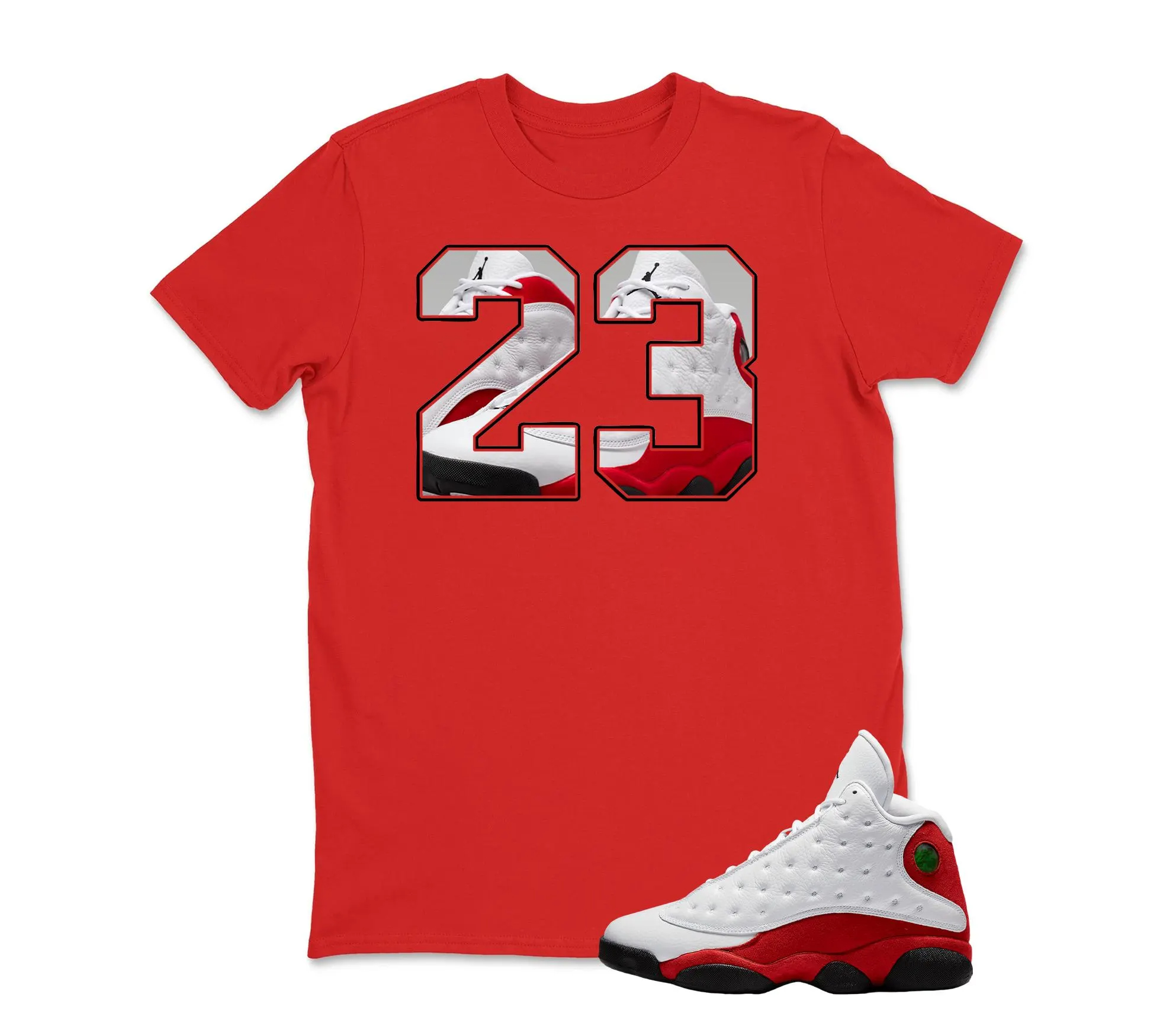 Number 23 Sneaker Shirt To Match AJ 13 Chicago