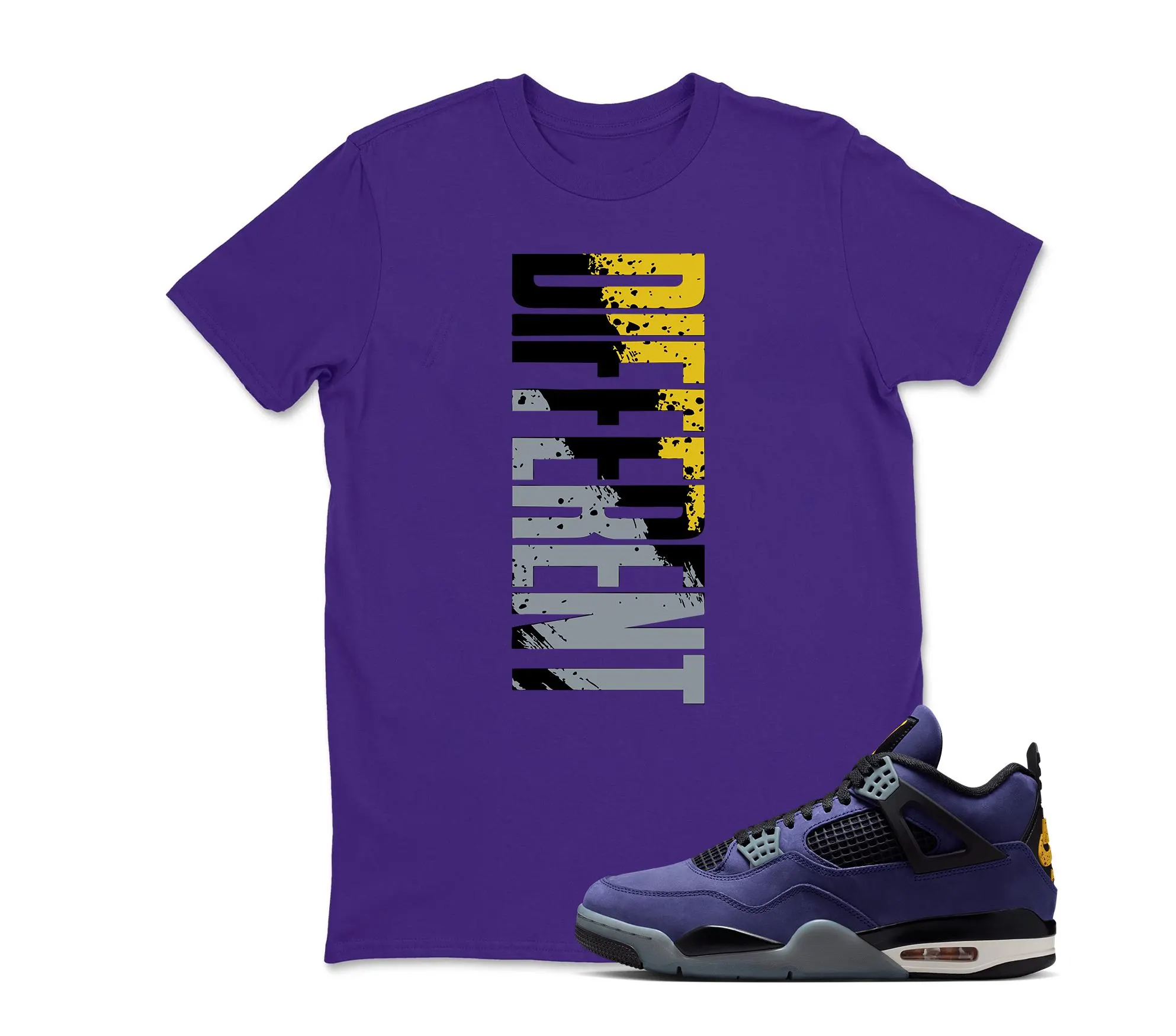 DIFFERENT Sneaker Tee To Match Jordan 4 Lakeshow