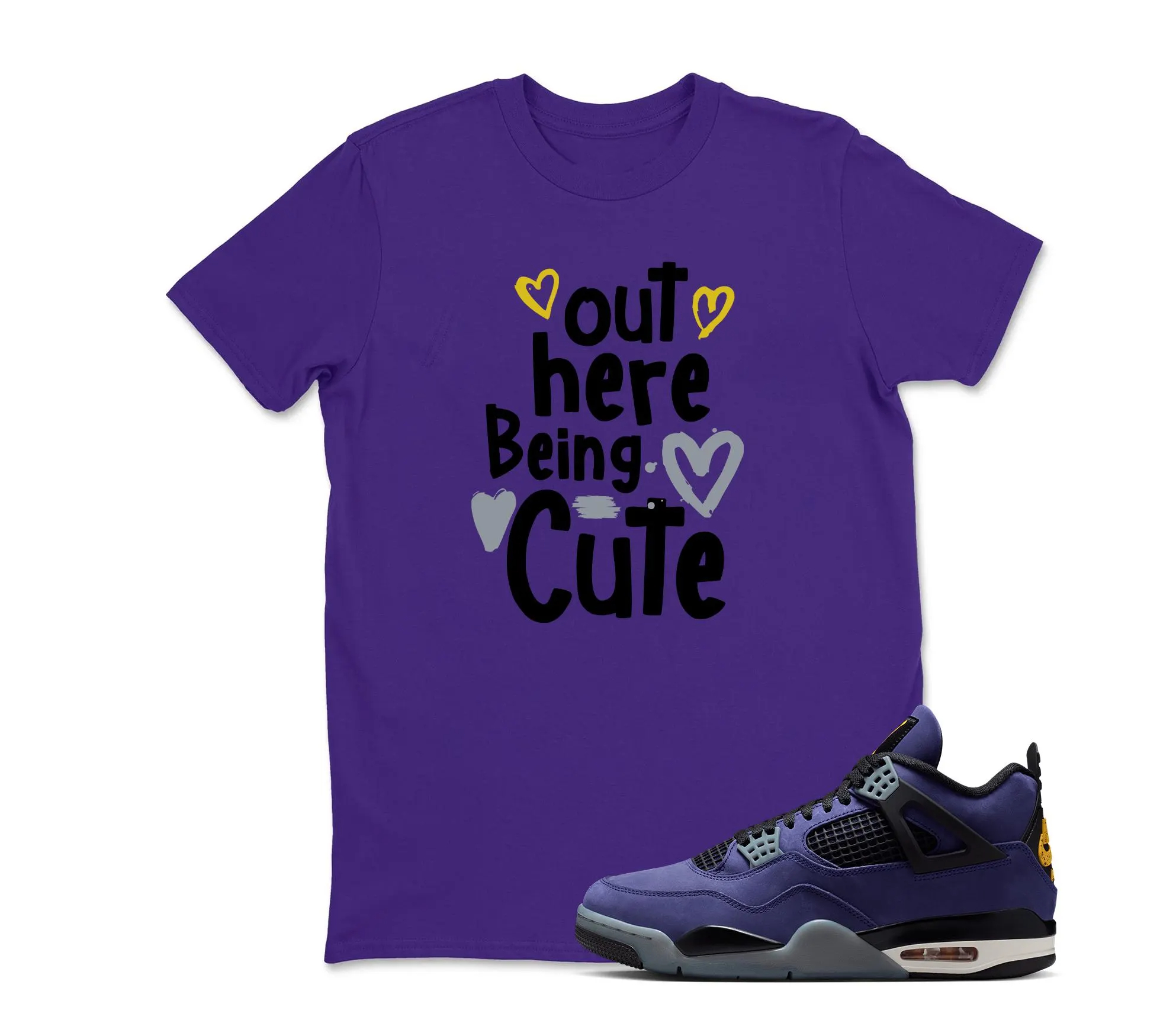 CUTE Shirt To Match Jordan 4 Lakeshow