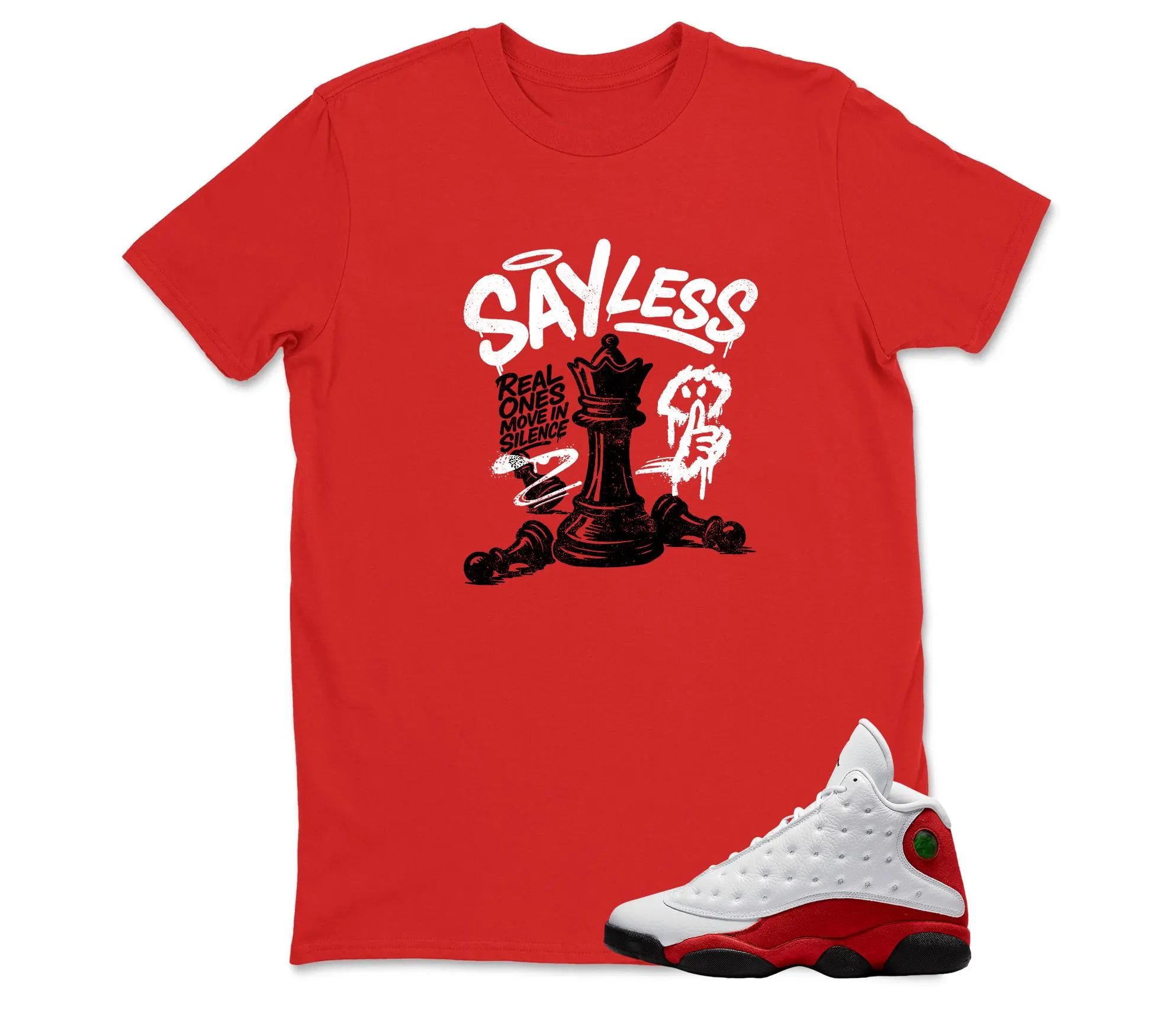 Sayless Sneaker Shirt To Match AJ 13 Chicago