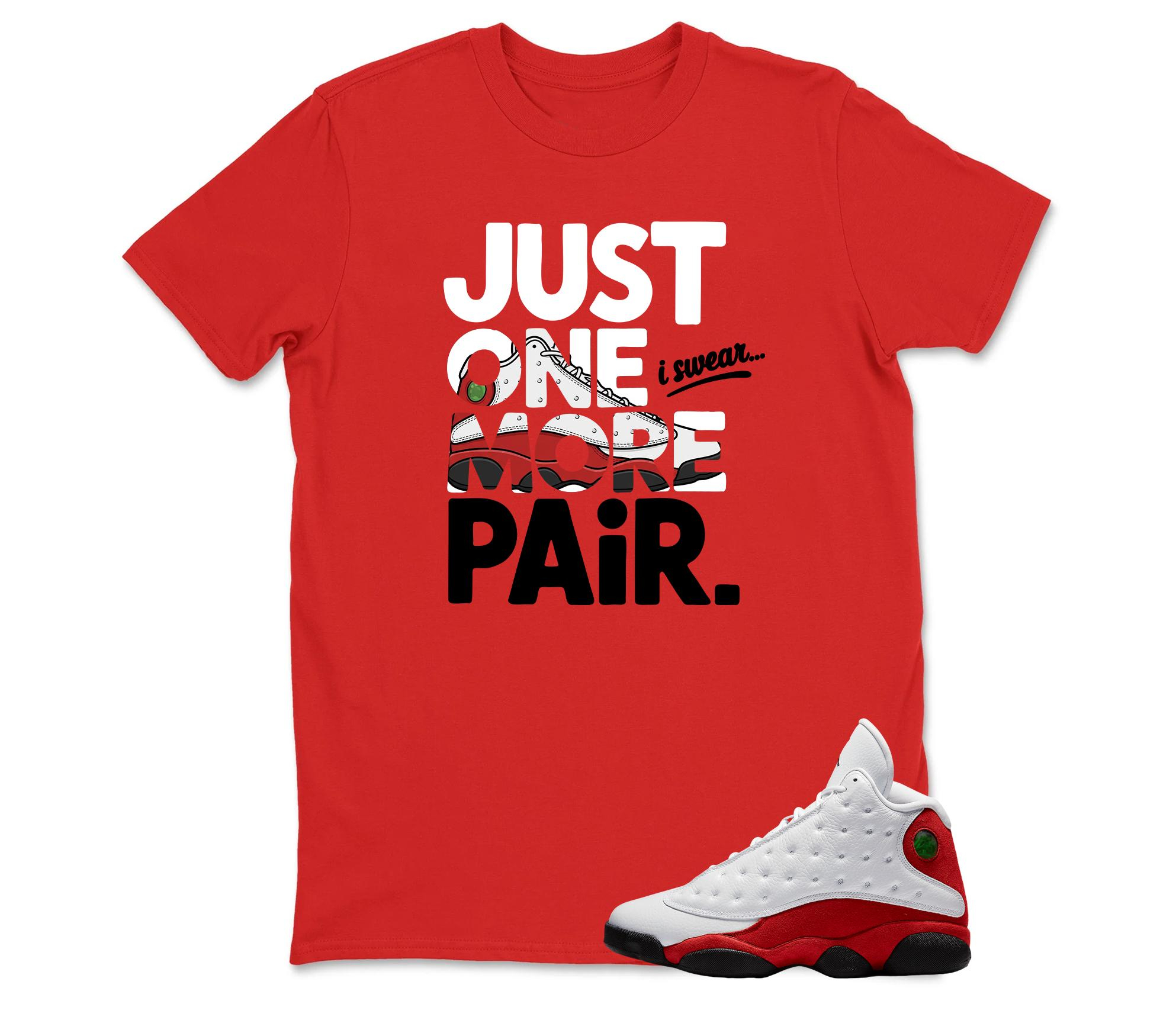 Air Jordan 13 Chicago True Red White Black 2026 OG T Shirt Sneaker Match Shirt