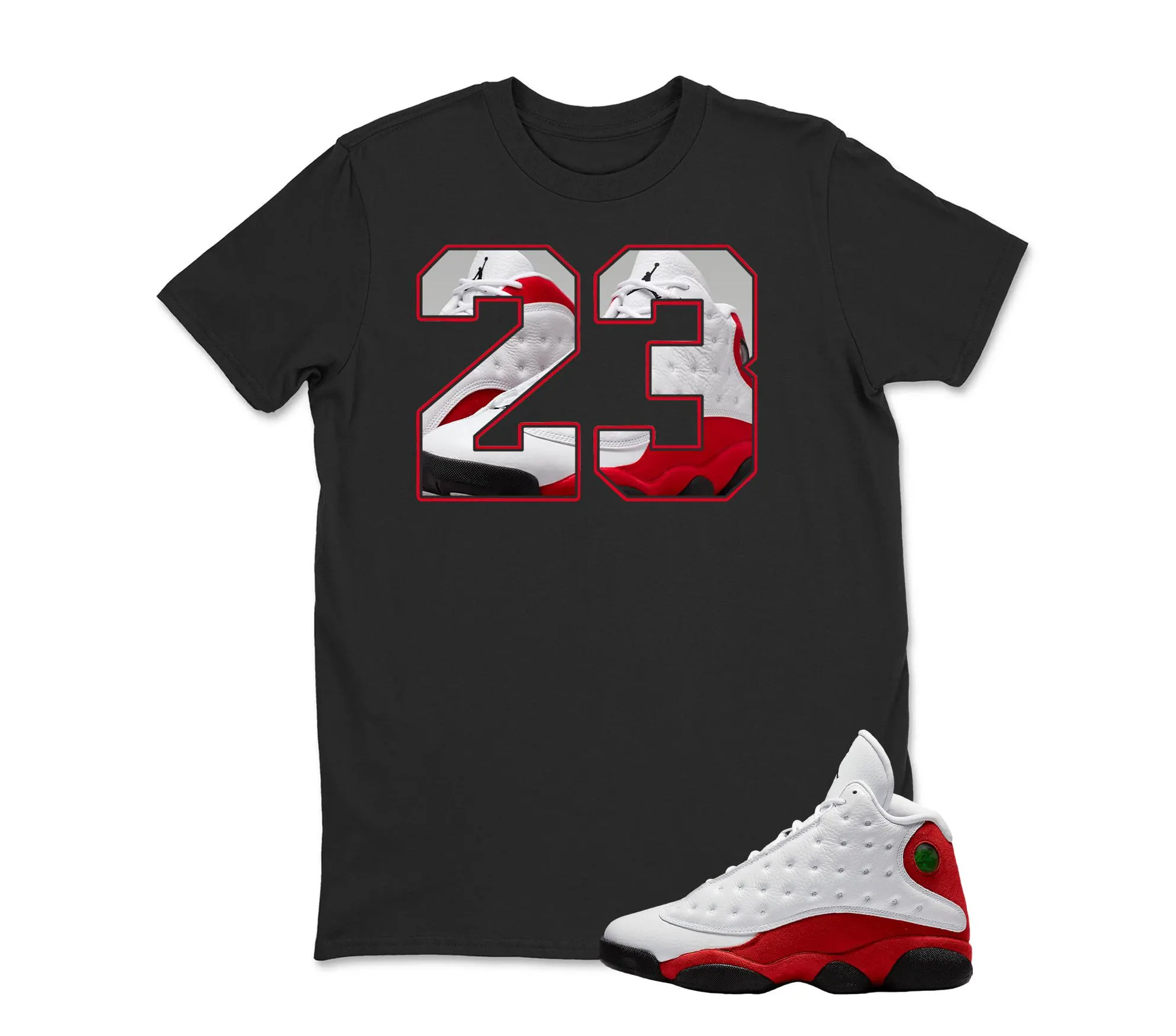 Number 23 Sneaker Shirt To Match AJ 13 Chicago
