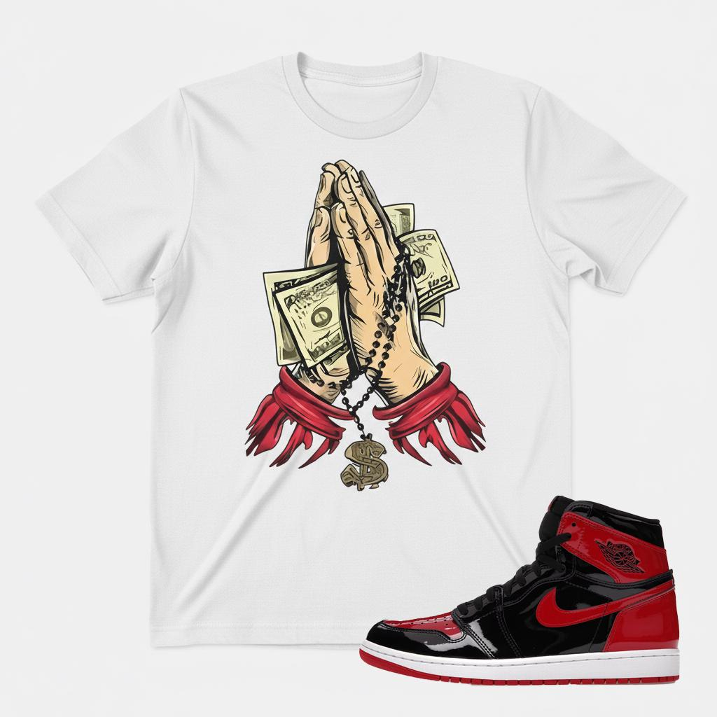 Pray for Profit Graphic Tee - Sneaker Match Shirt