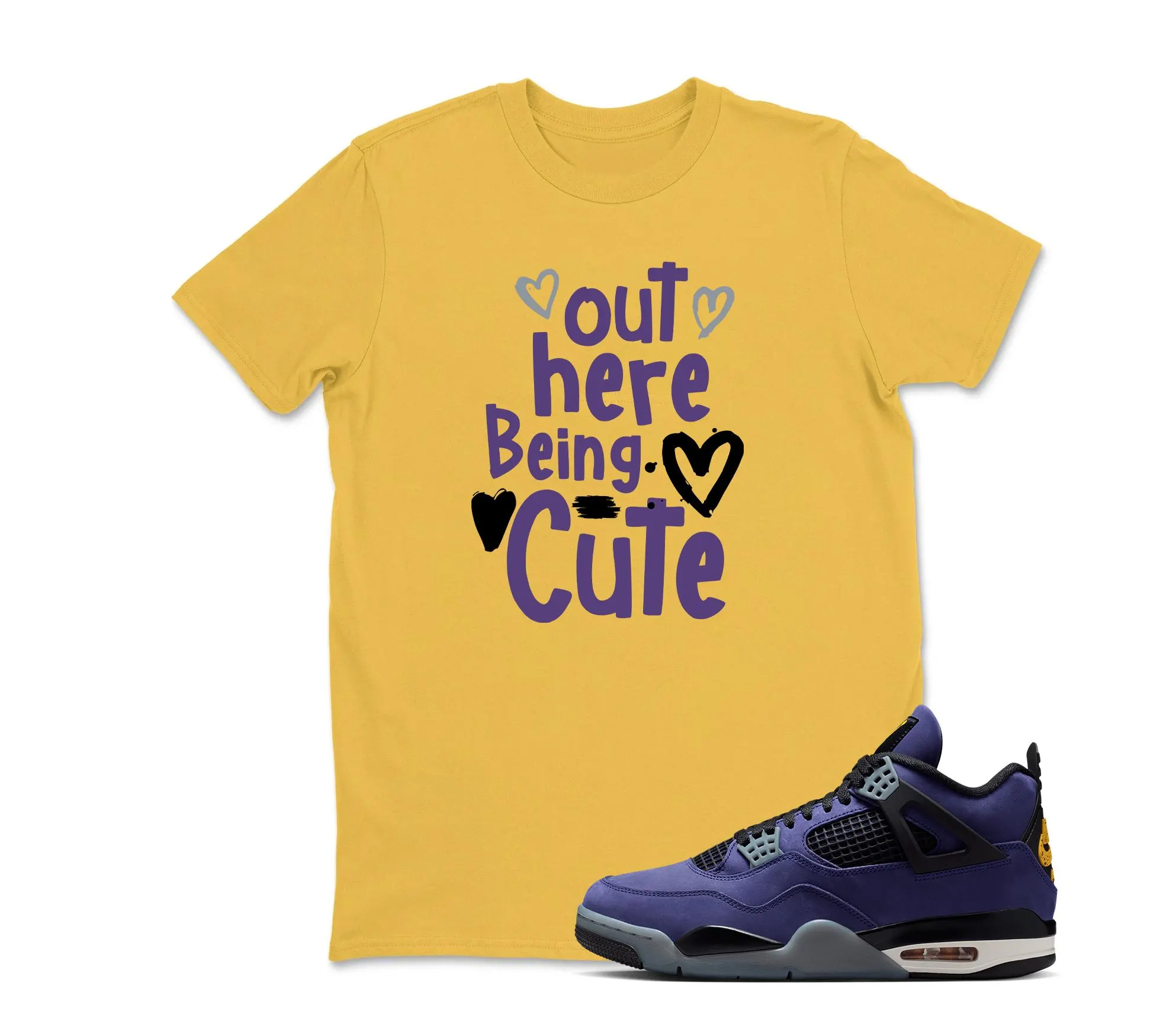 CUTE Shirt To Match Jordan 4 Lakeshow
