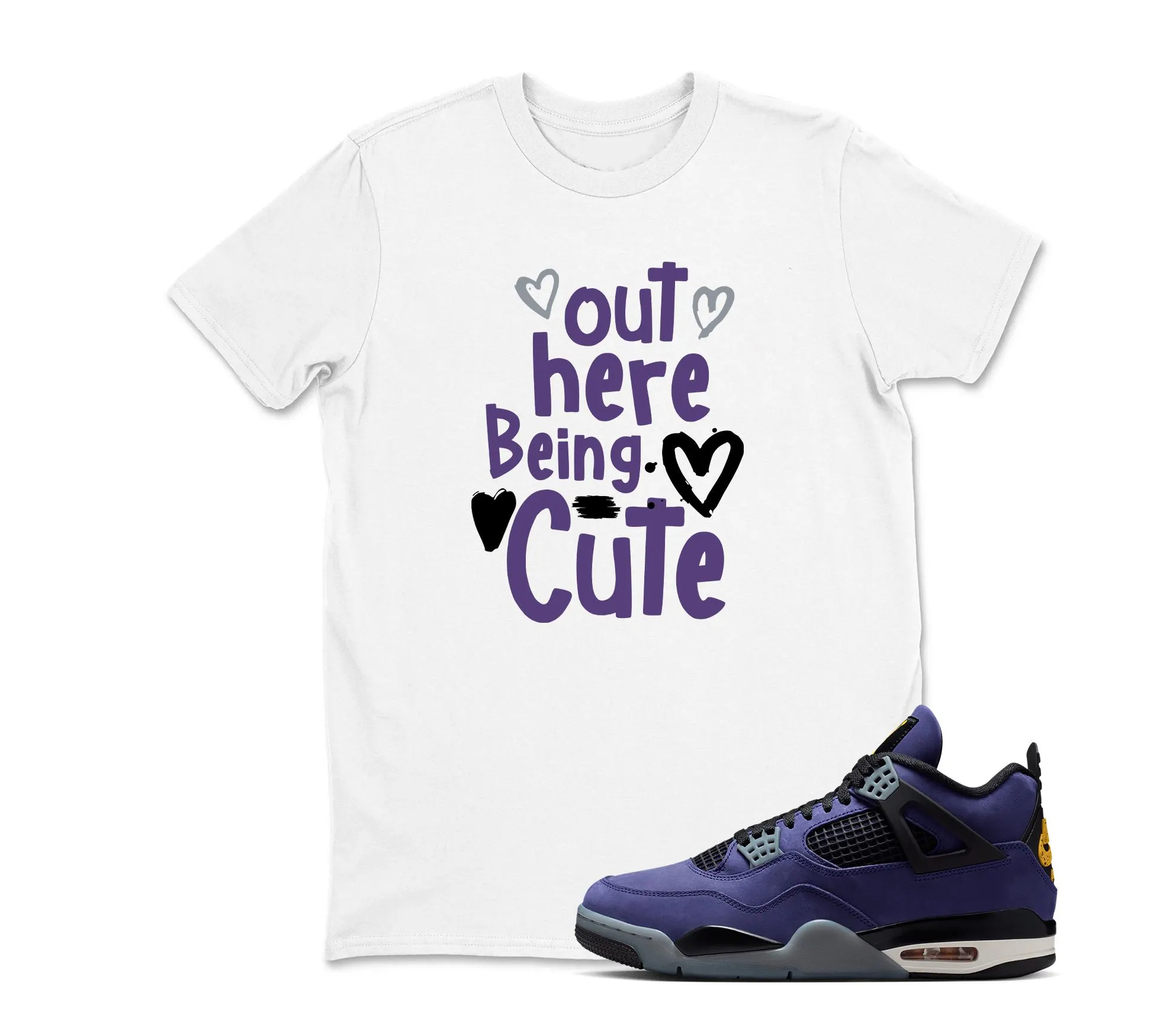CUTE Shirt To Match Jordan 4 Lakeshow