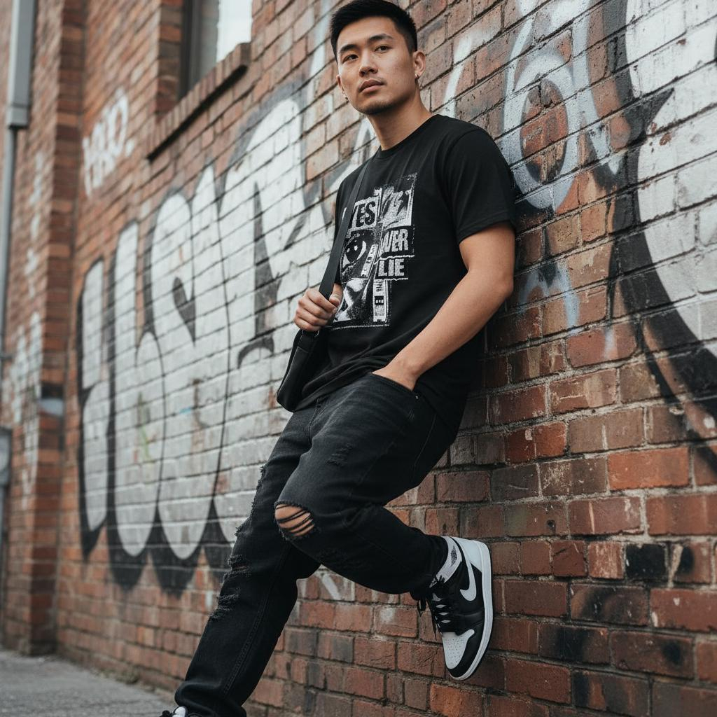 Eyes Never Lie Sneaker Match Tee – Vintage Streetwear T-Shirt