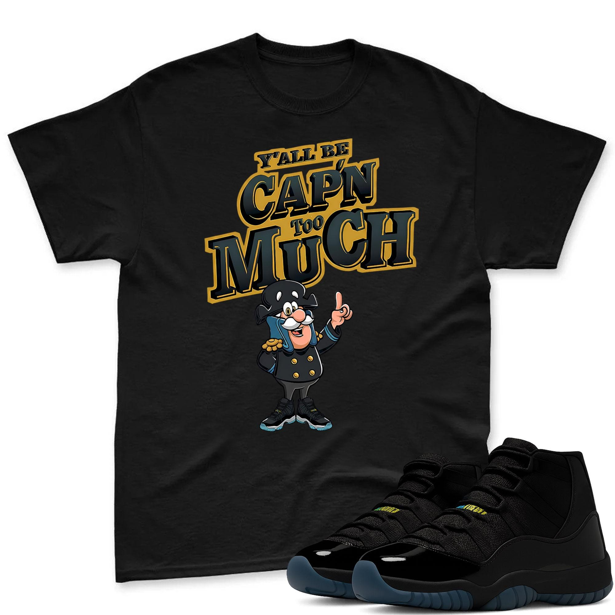 CAP'N MUCH Shirt To Match Jordan 11 Gamma