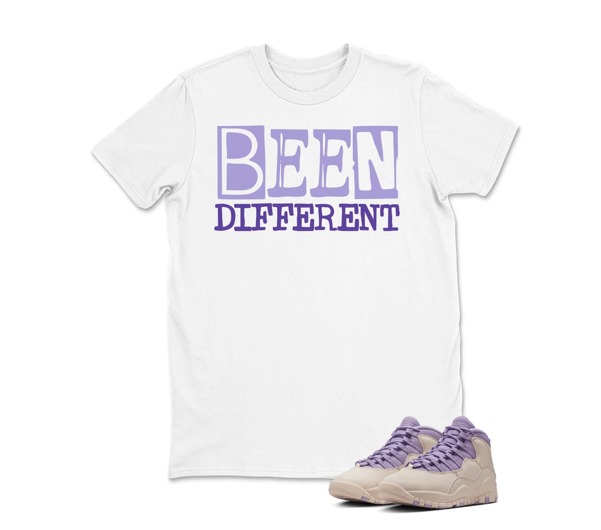 Been Different Sneaker T Shirt Matching Air Jordan 10 Retro "Hydrangeas"