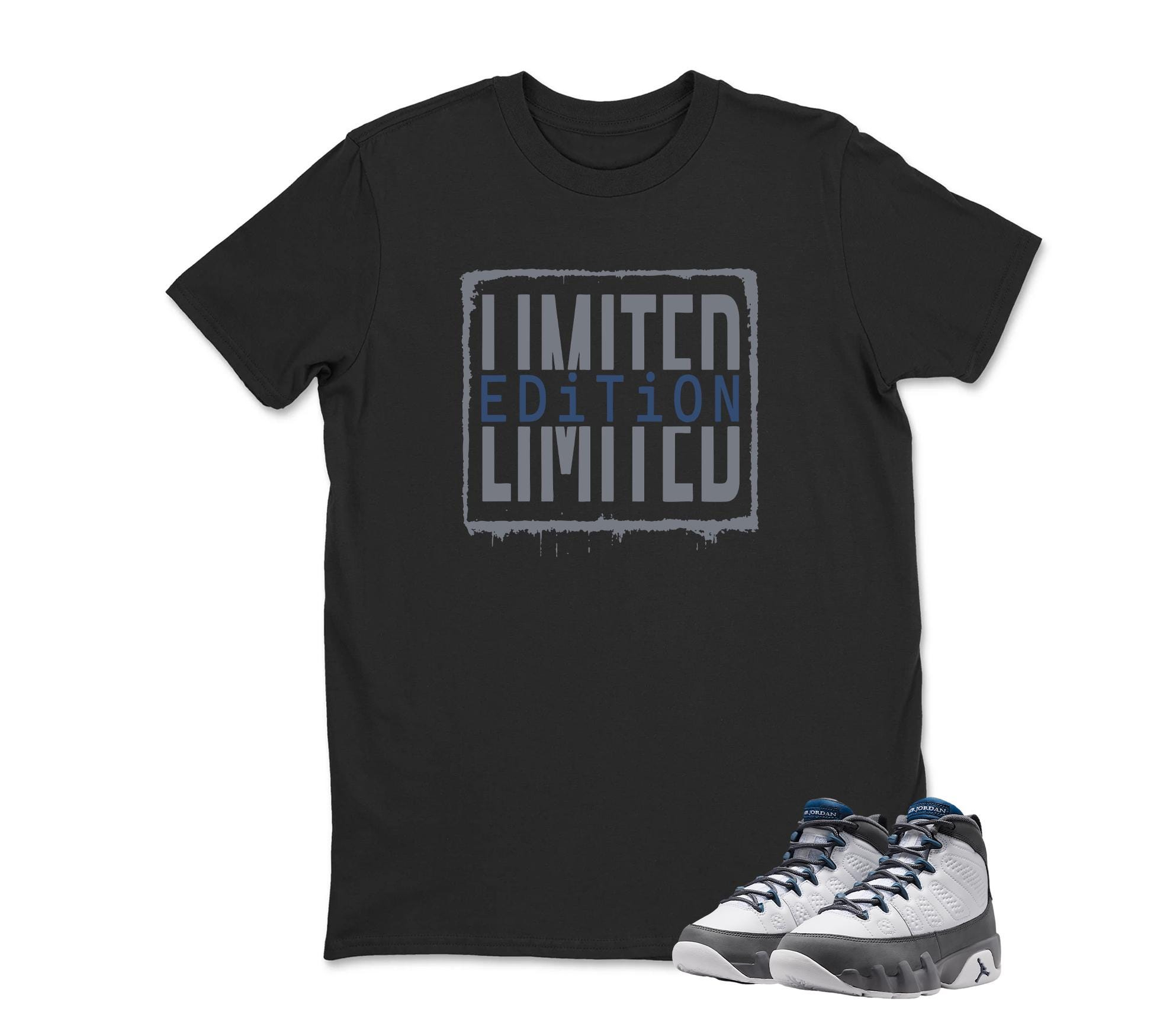 Limited Edition Shirt To Match Jordan 9 Flint Grey