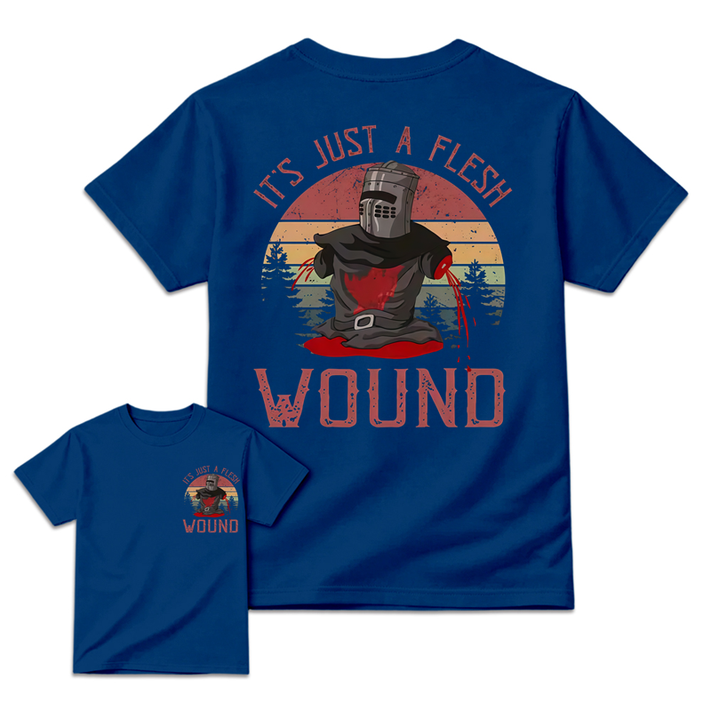 It's just a flesh wound Graphic Movie Shirt, Black Knight Quote Tee