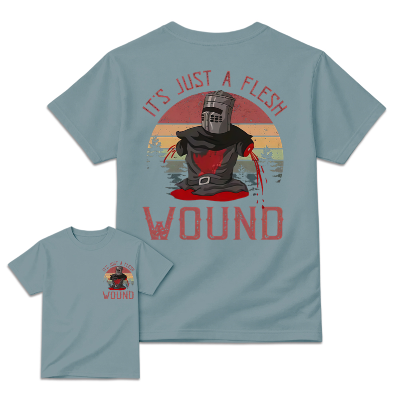 It's just a flesh wound Graphic Movie Shirt, Black Knight Quote Tee