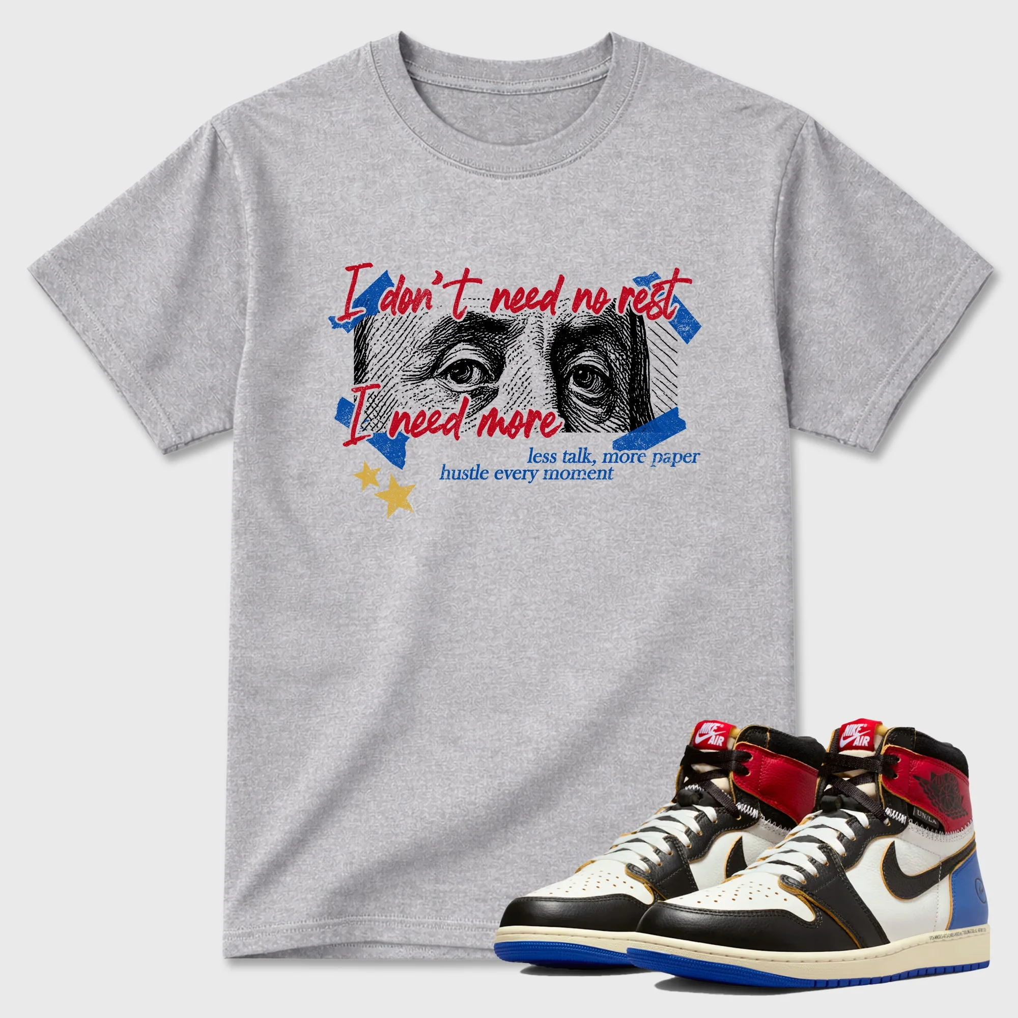 I Need More Sneaker Tees - Air Jordan 1 Union x Fragment