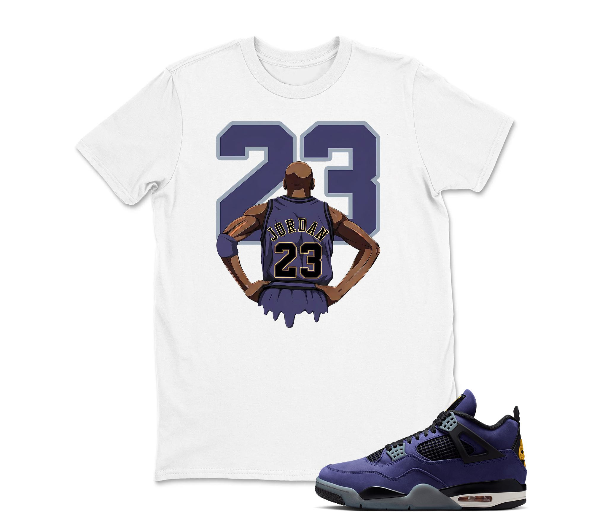 MJ 23 Sneaker Shirt Black to Match Jordan 4 Imperial Purple