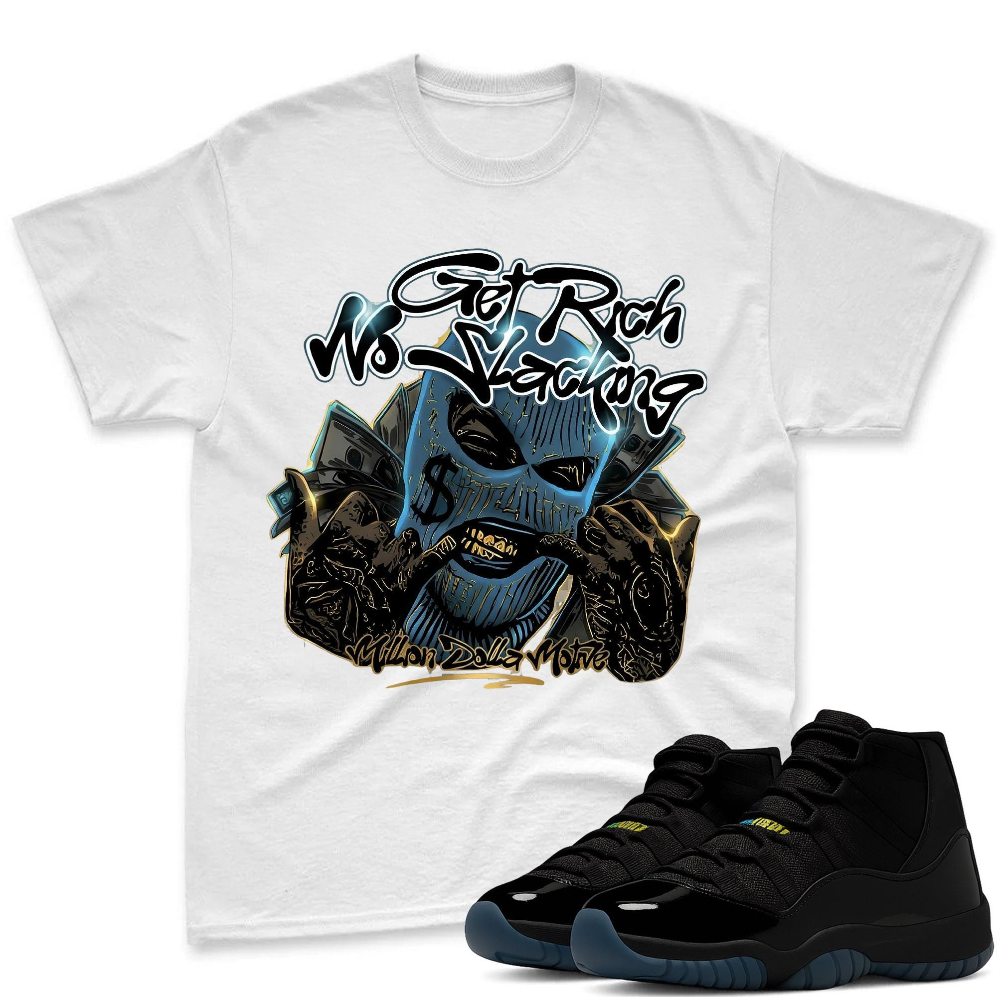 GET RICH! Sneaker Tees To Match Jordan 11 Gamma