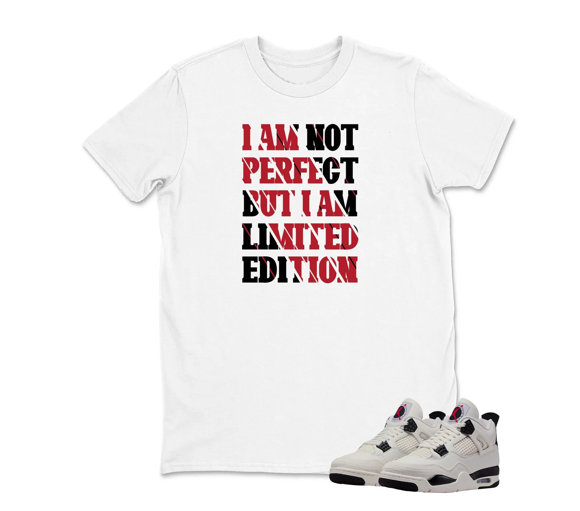 I am Not Perfect Sneaker Tee To Match Retro Jordan 4 Flight Club