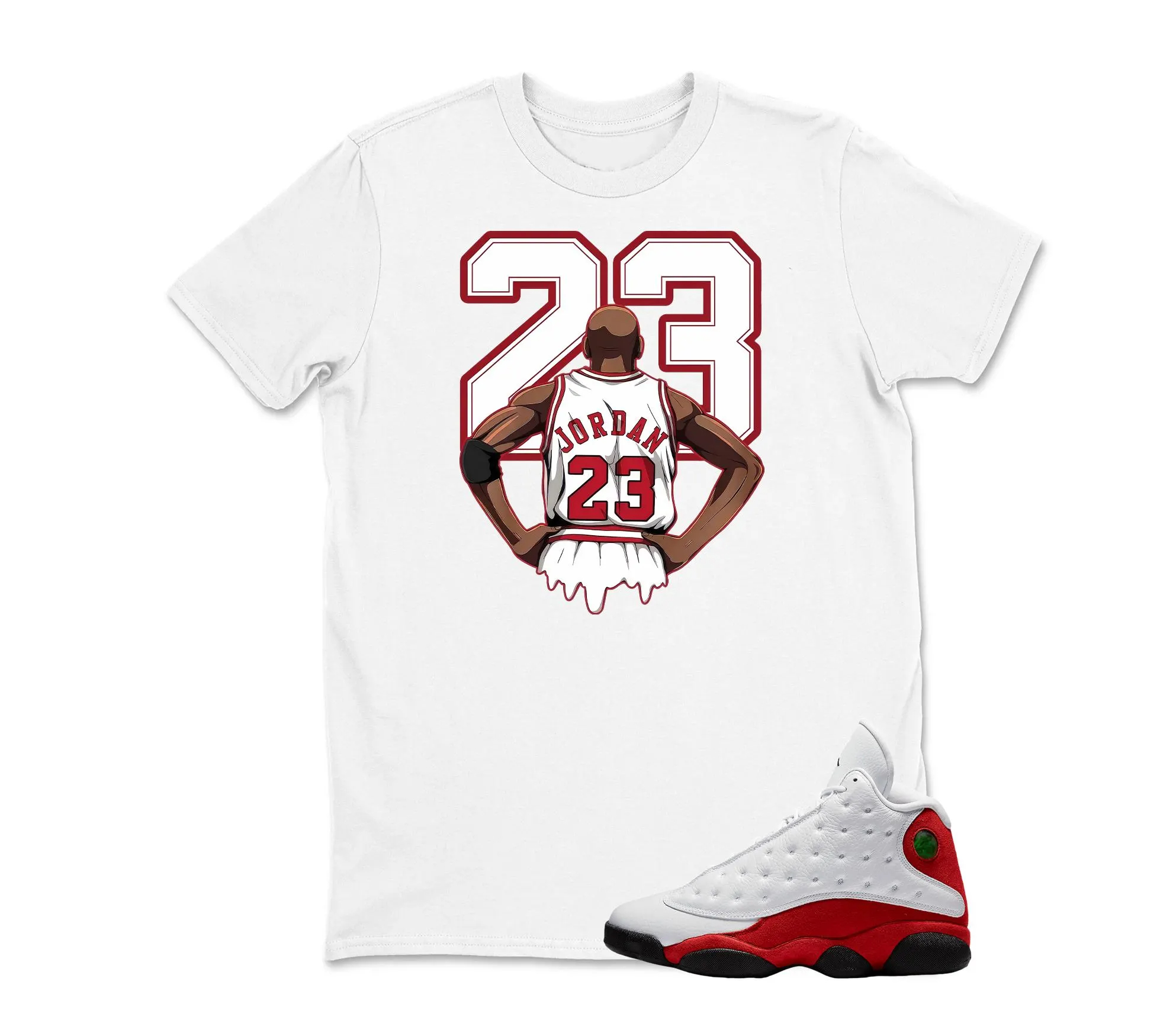 MJ 23 Sneaker Shirt To Match AJ 13 Chicago