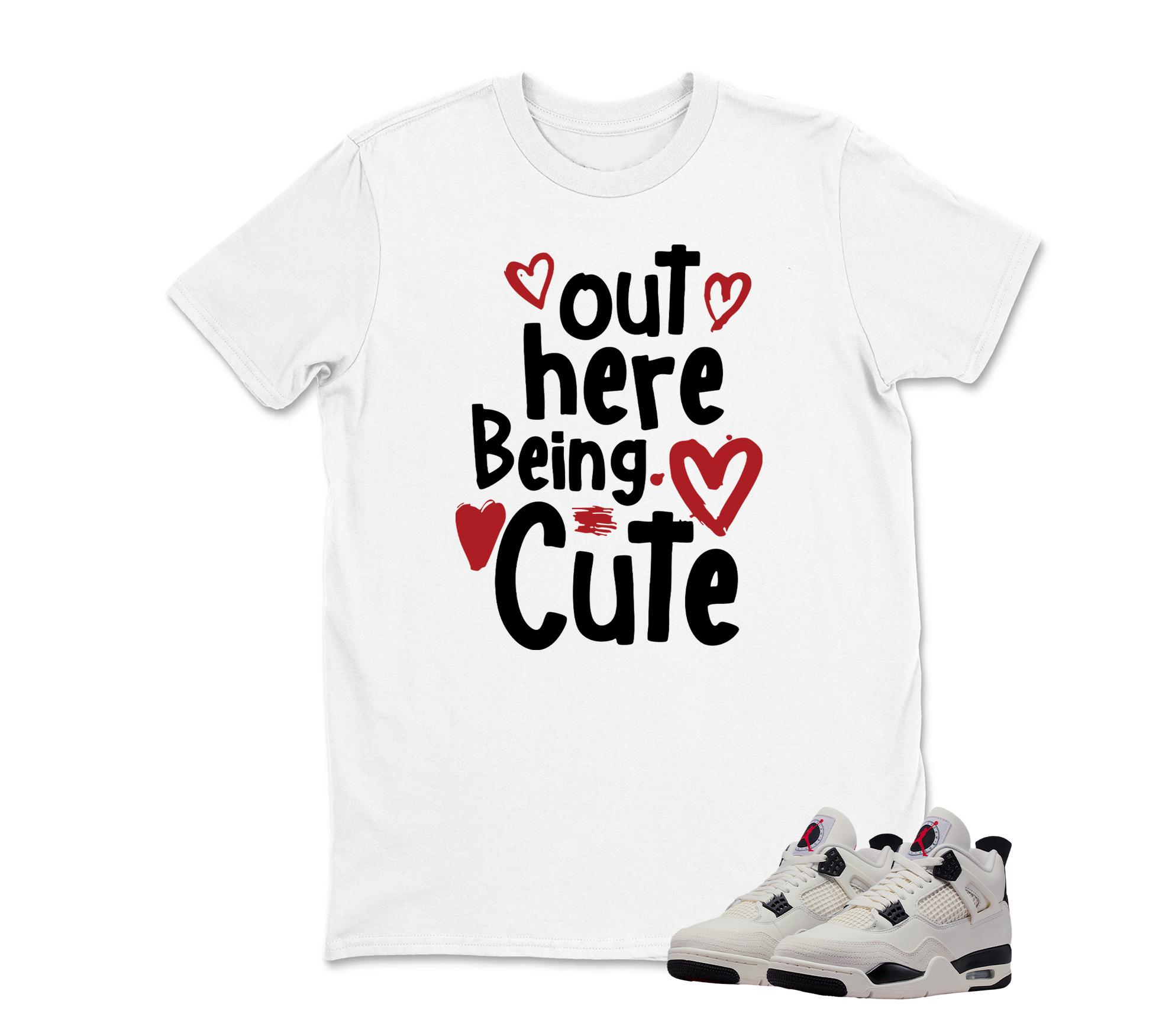 Out Here Being Cute Tees To Match Retro Jordan 4 Flight Club