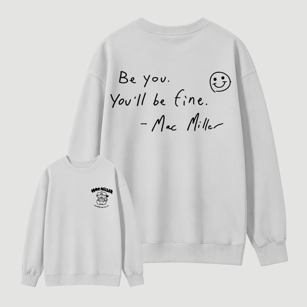 Mac Mi1ler Quote Vintage Hip Hop Rap Sweatshirt
