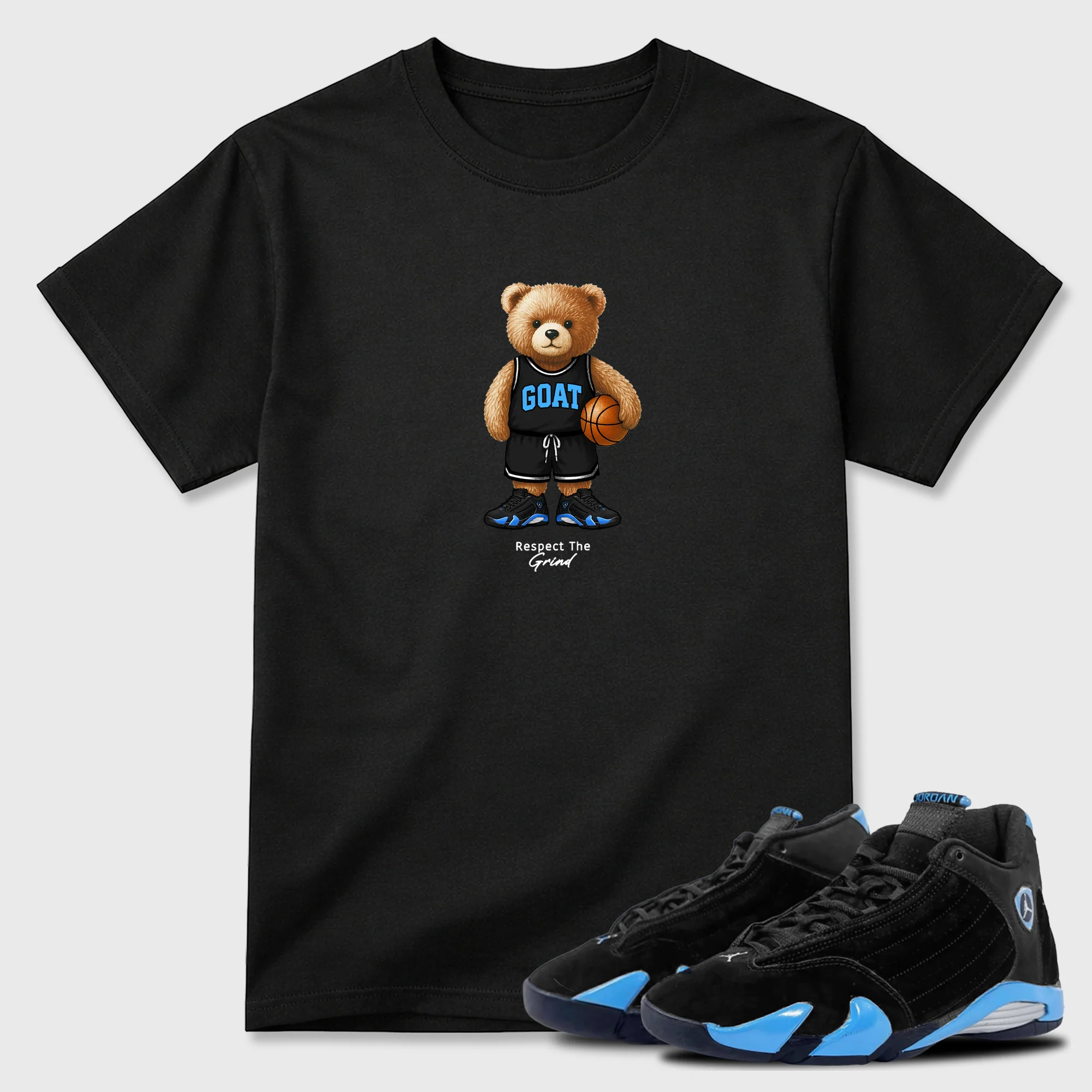 GOAT Mode  Sneaker Tees - Air Jordan 14 University Blue