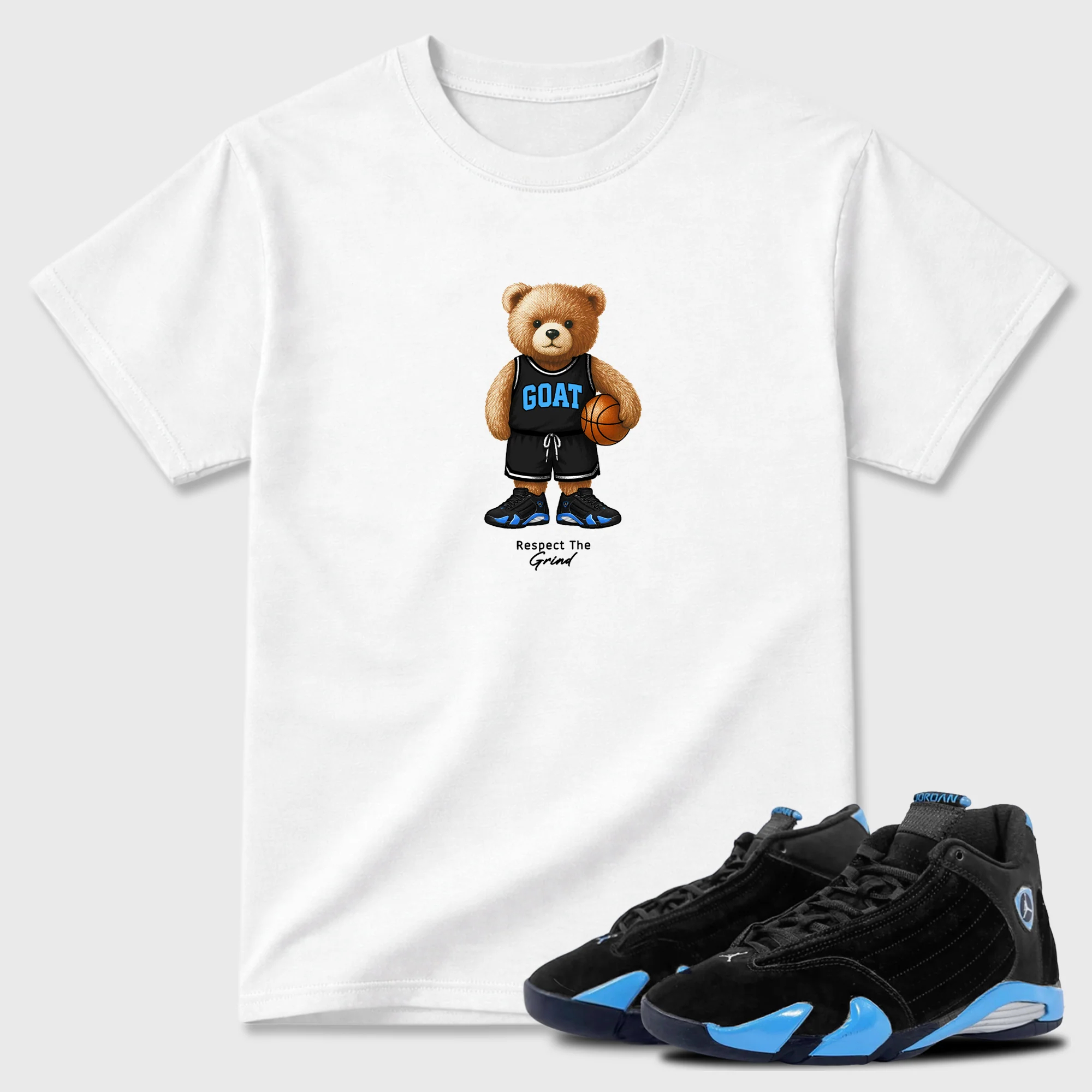 GOAT Mode  Sneaker Tees - Air Jordan 14 University Blue