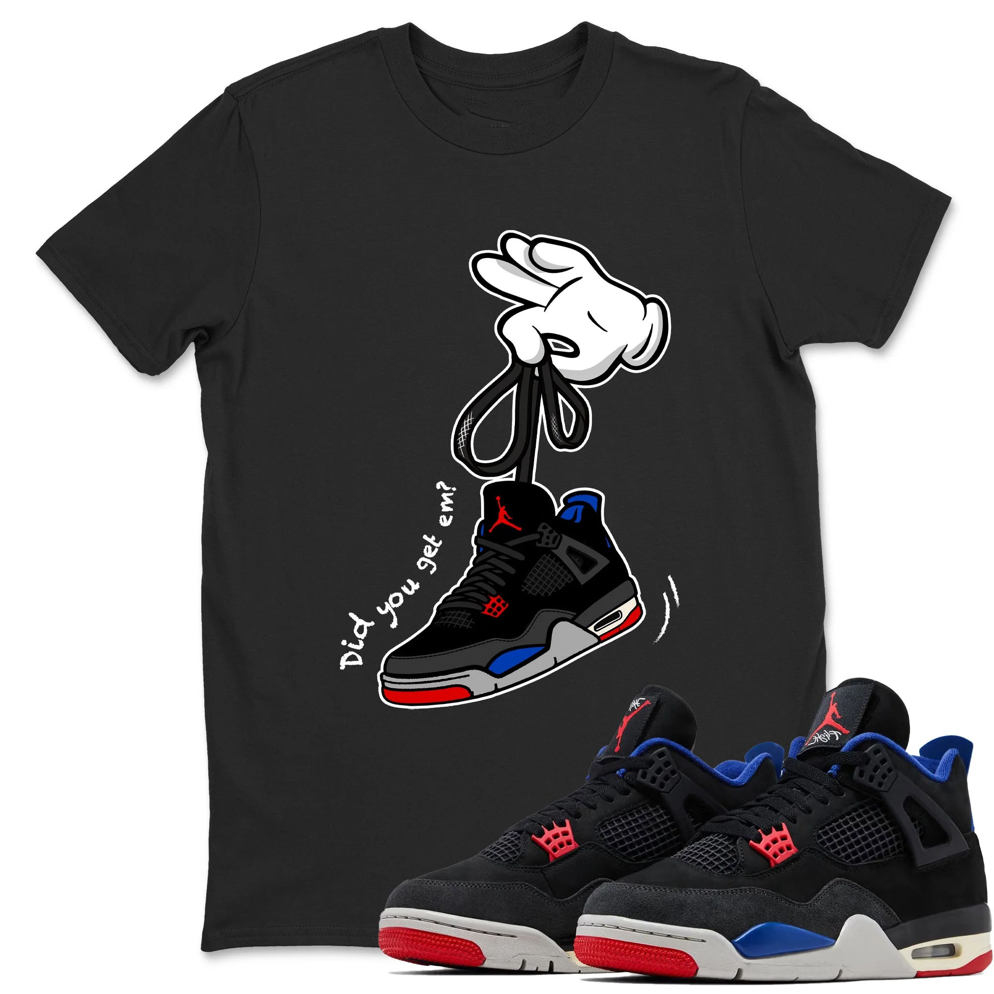Cartoon Hands Sneaker Tees - Air Jordan 4 Rare Air