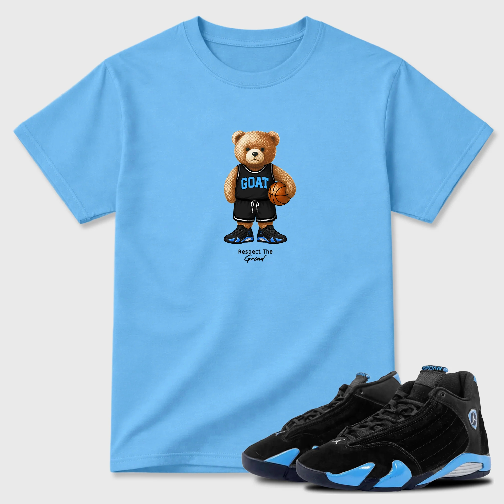 GOAT Mode  Sneaker Tees - Air Jordan 14 University Blue