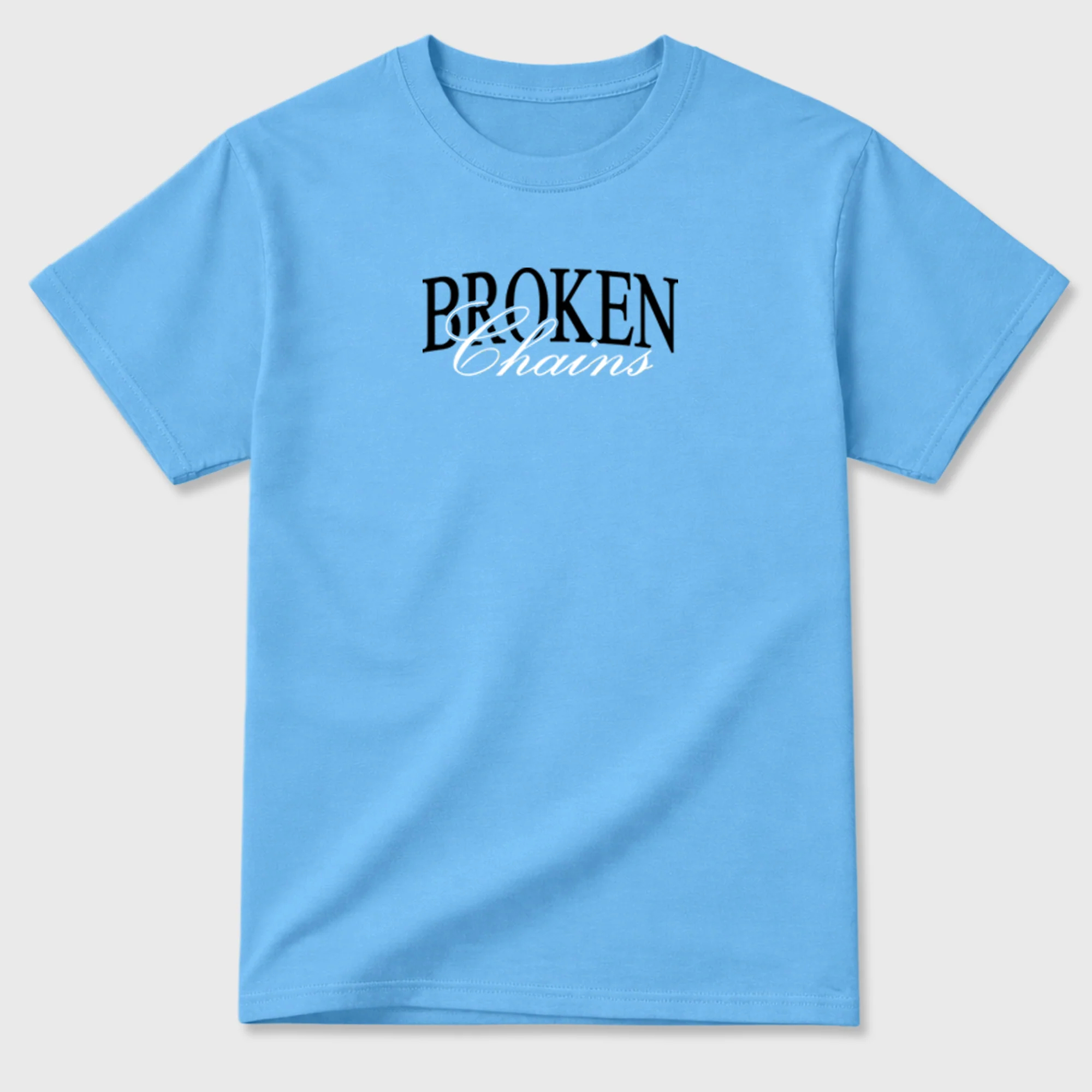 Broken Chains Theme Sneaker Tees - Air Jordan 14 University Blue