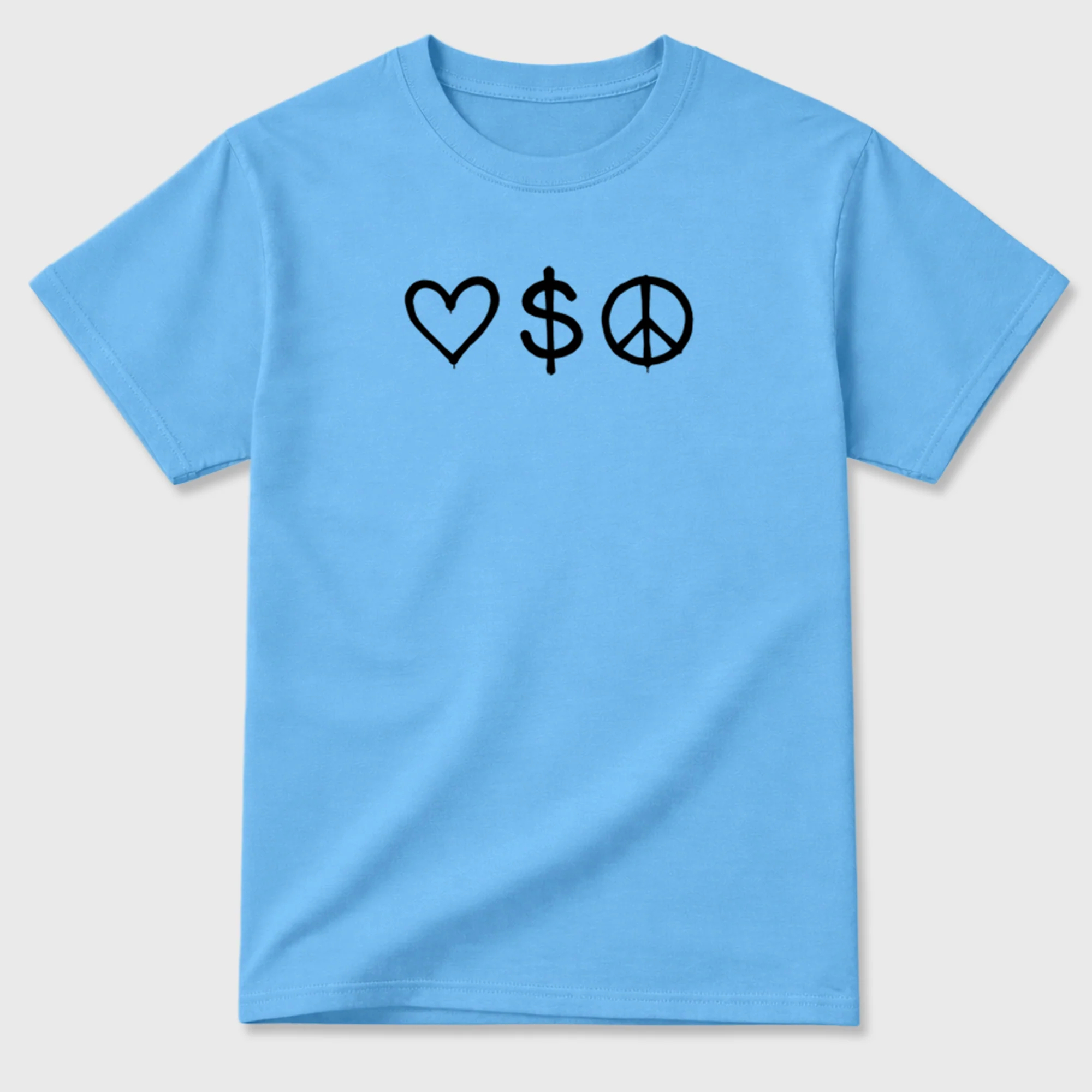 Love Money Peace Sneaker Tees - Air Jordan 14 University Blue