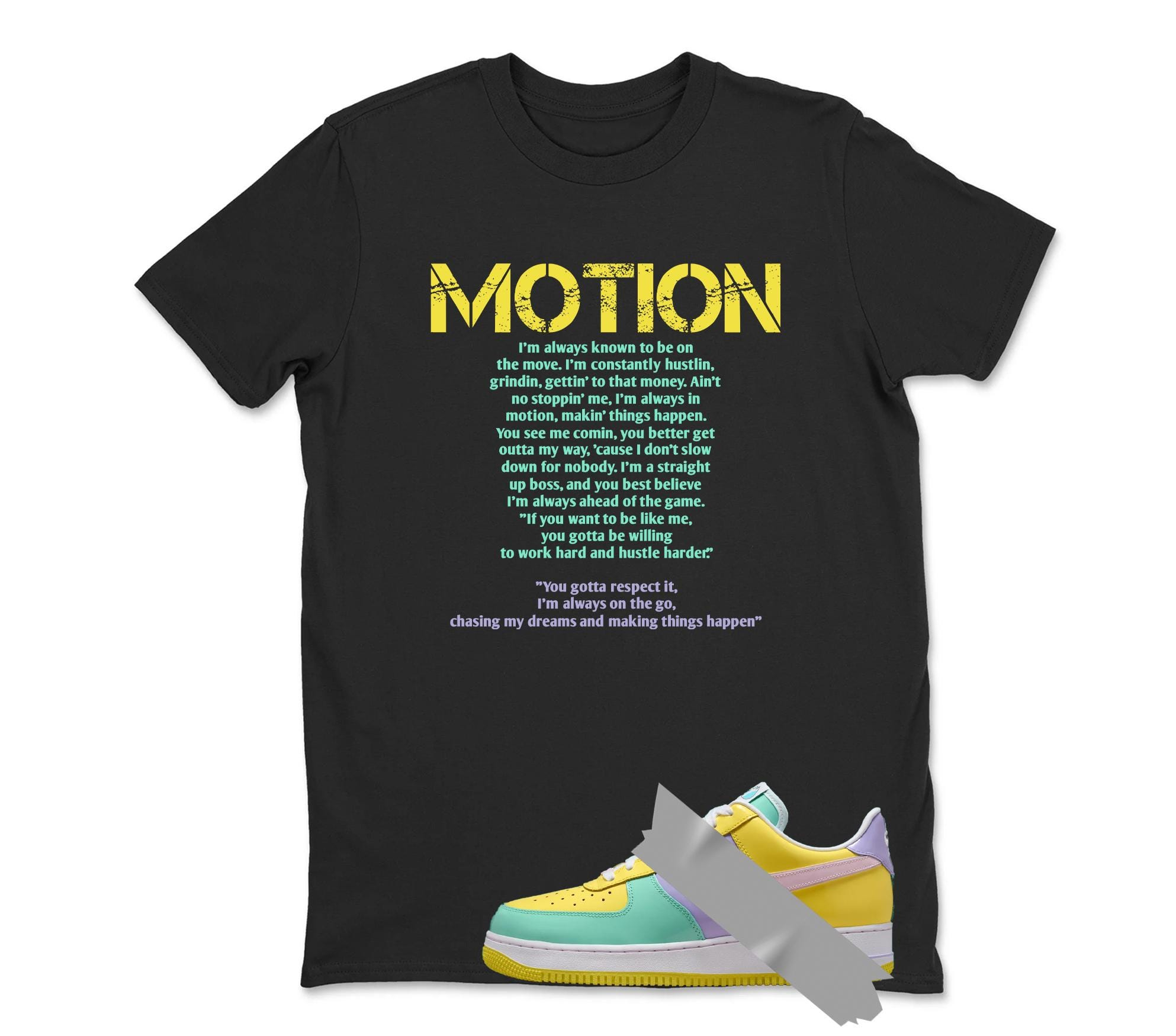 Motion Dunk Air Force 1 Emerald Rise Yellow Pulse Hydrangeas Mint Pink Foam 2026 Low T Shirt