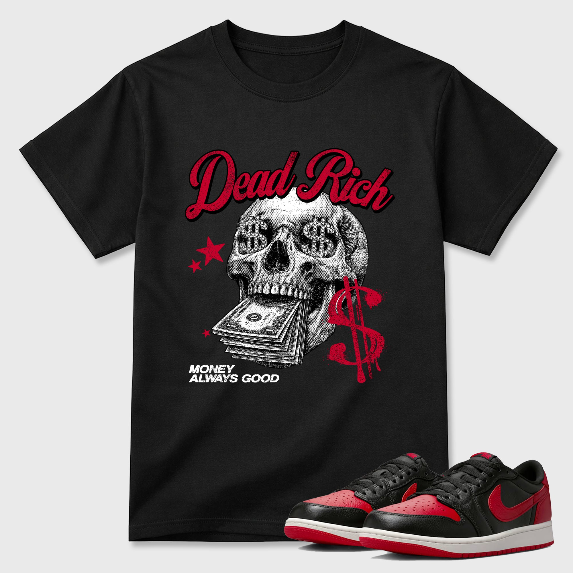 Dead Rich  Sneaker Tees - Air Jordan 1 Banned
