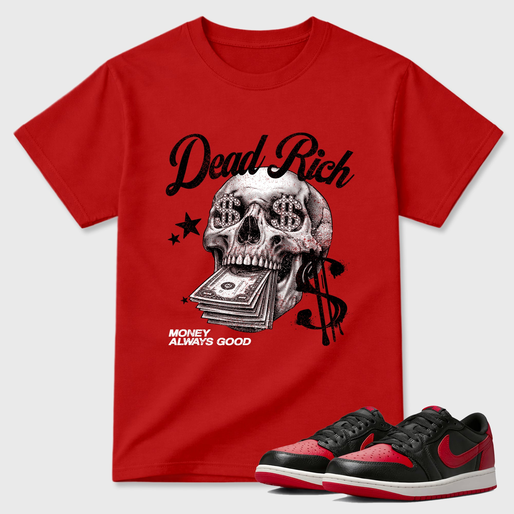 Dead Rich  Sneaker Tees - Air Jordan 1 Banned