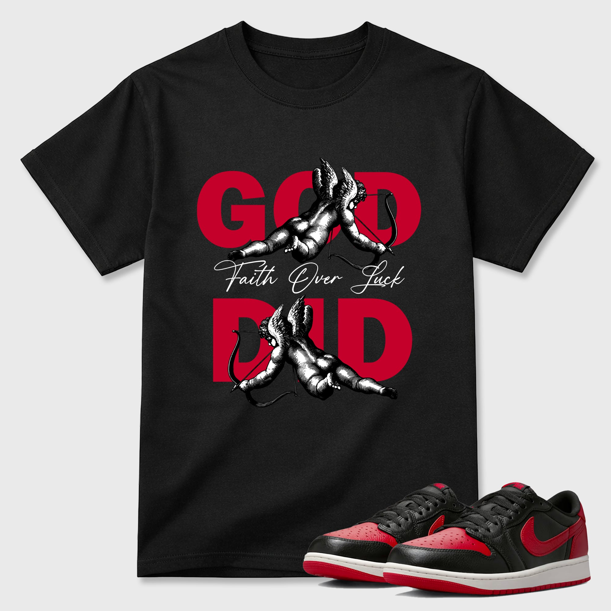God Did  Sneaker Tees - Air Jordan 1 Banned