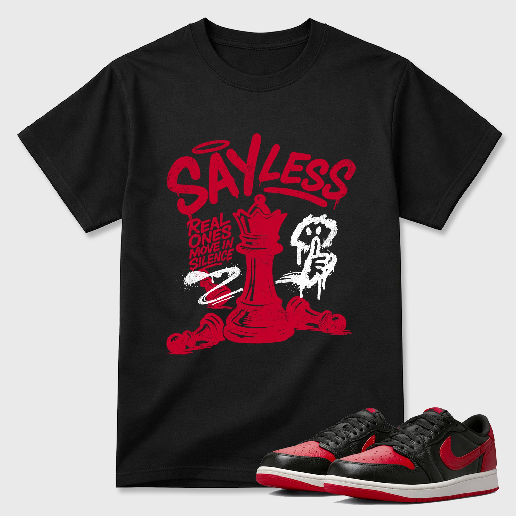 Say Less  Sneaker Tees - Air Jordan 1 Banned