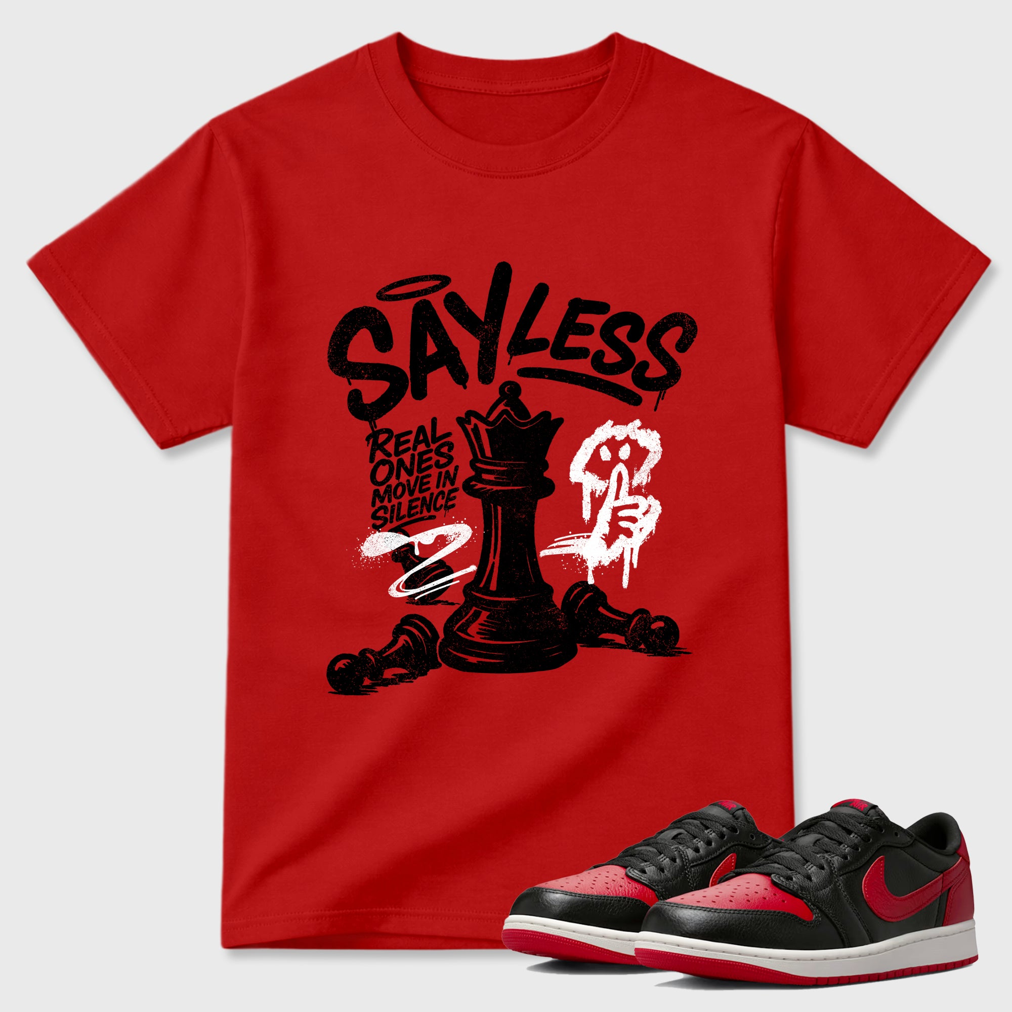 Say Less  Sneaker Tees - Air Jordan 1 Banned